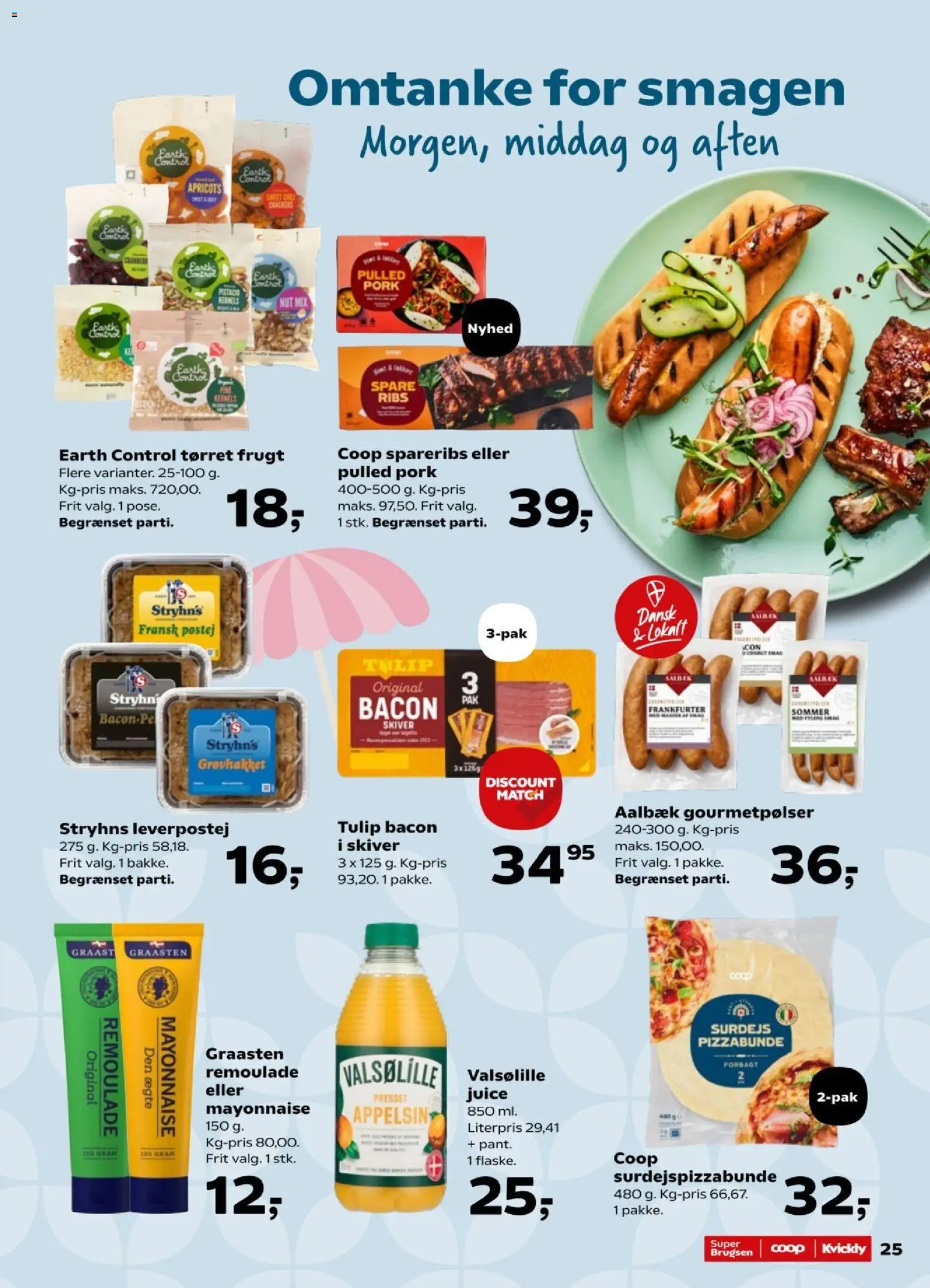 Kvickly tilbudsavis – gyldig fra 02/07/2026 | Side: 28 | Produkter: Juice, Ribs, Spareribs, Leverpostej