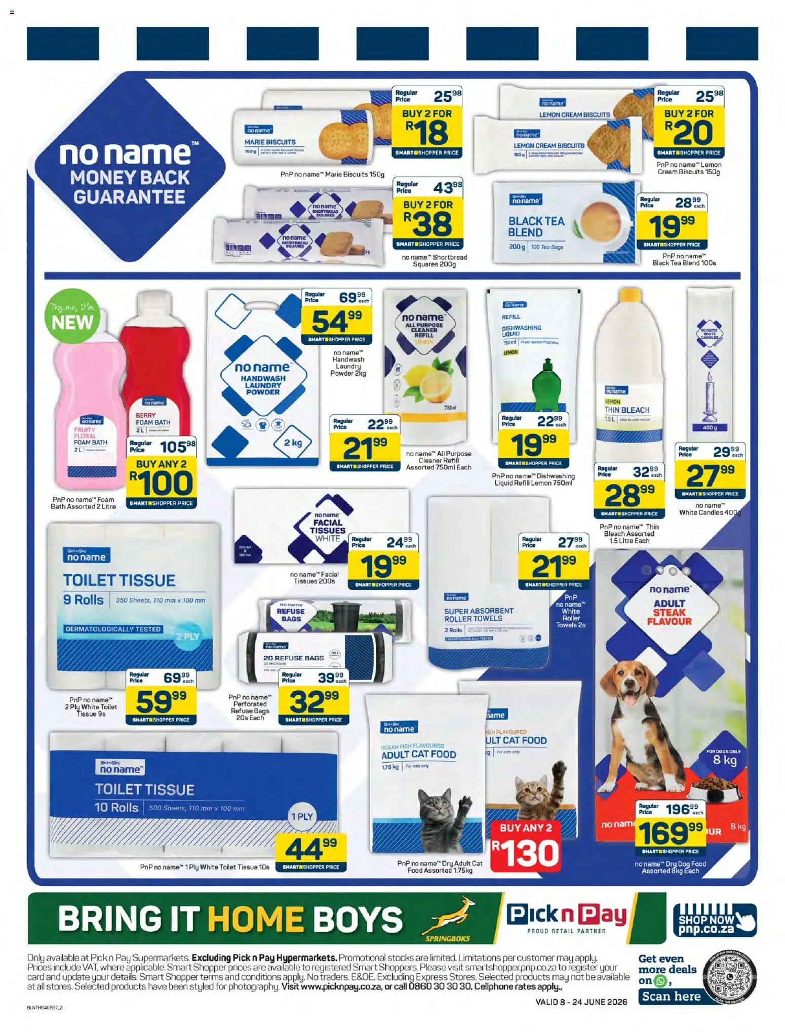 New Pick n Pay catalogue – valid from 08.06.2026 | Page: 2 | Products: Bath, Powder, Tea, Lemon