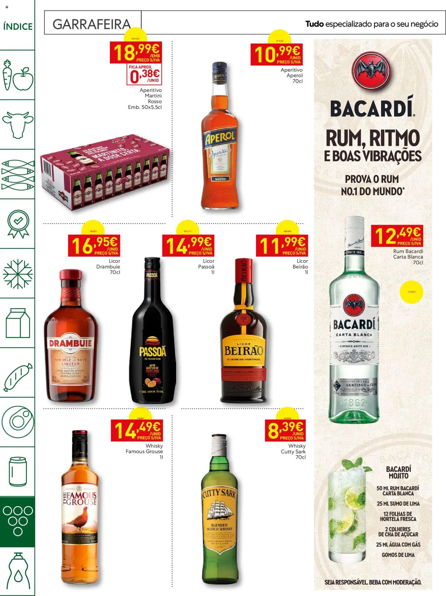 Recheio Horeca │ válido de 04/08/2026 | Página: 28 | Produtos: Whisky, Aperol, Licor, Colheres