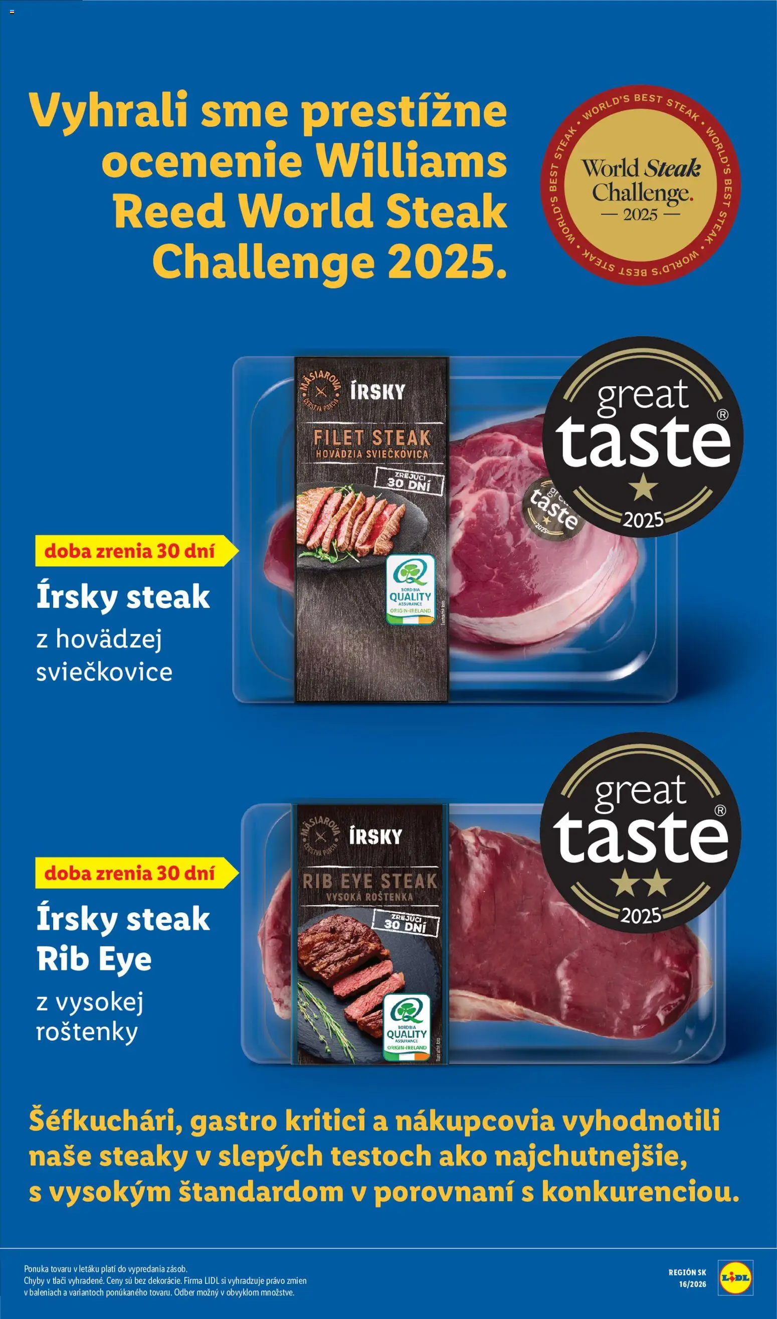 Nové Lidl akcie – leták je platný od 18.05.2026 | Strana: 67 | Produkty: Steak