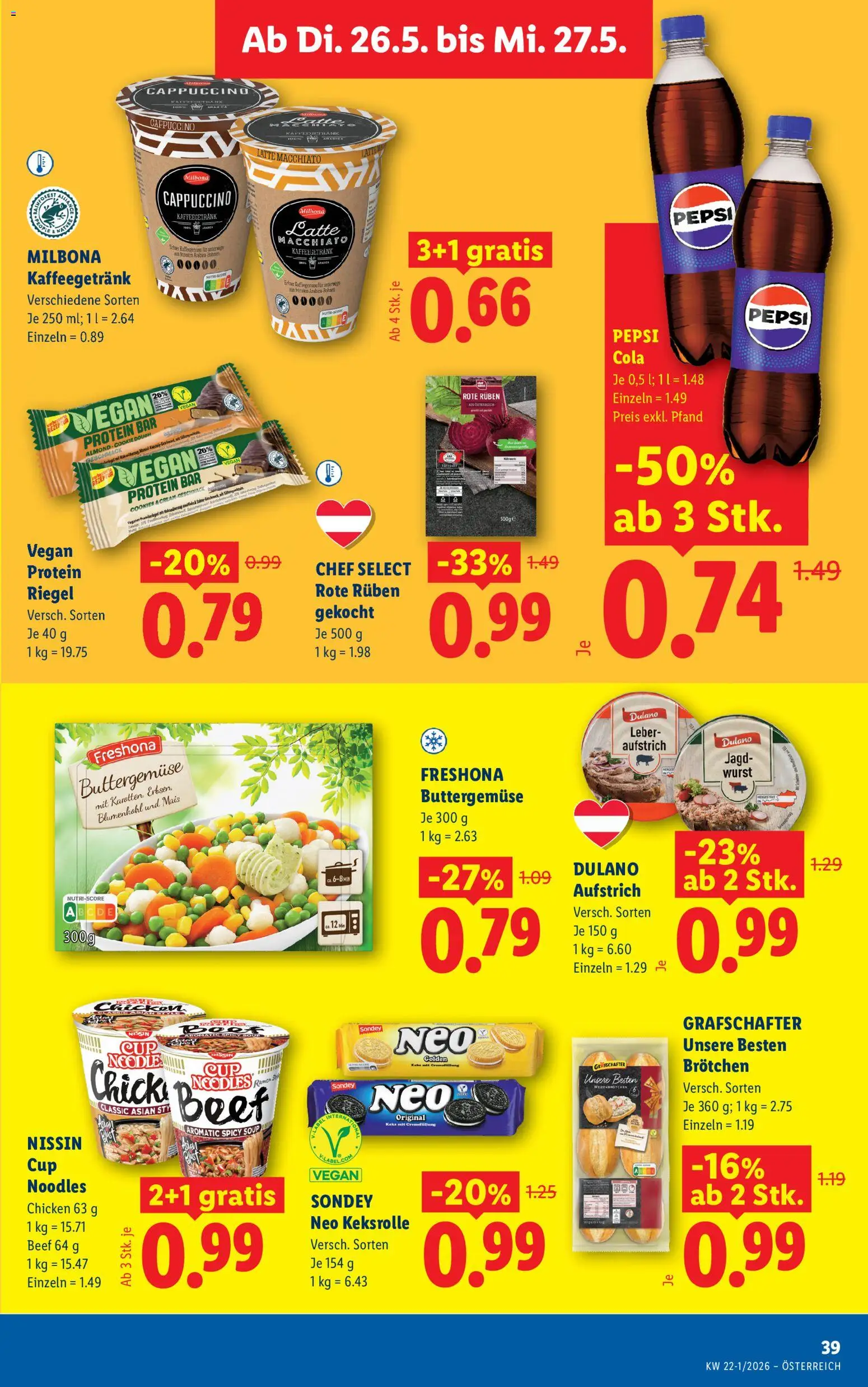 Lidl Flugblatt - Oberpullendorf, Güssing, Oberwart gültig ab 21.05.2026 | Seite: 44 | Produkte: Wurst, Blumenkohl