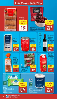 Vista previa Arroz basmati, Arroz basmati 1 kg válido desde el 22.06.2026 | Página: 14 | Productos: Pan, Vino, Aceite de oliva, Aceite de oliva virgen extra