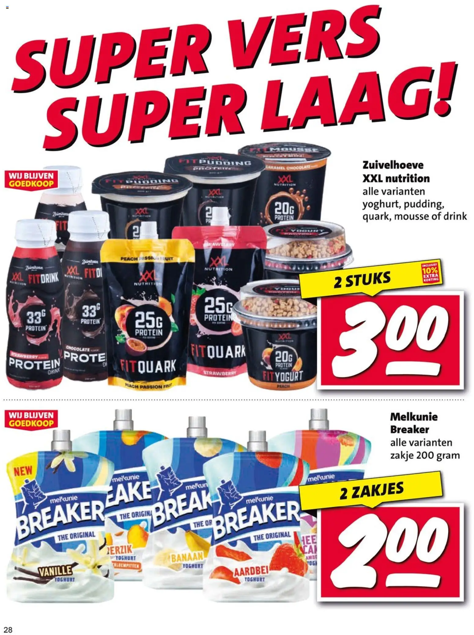 {H1} | Pagina: 28 | Producten: Yoghurt, Fruit, Banaan, Aardbei