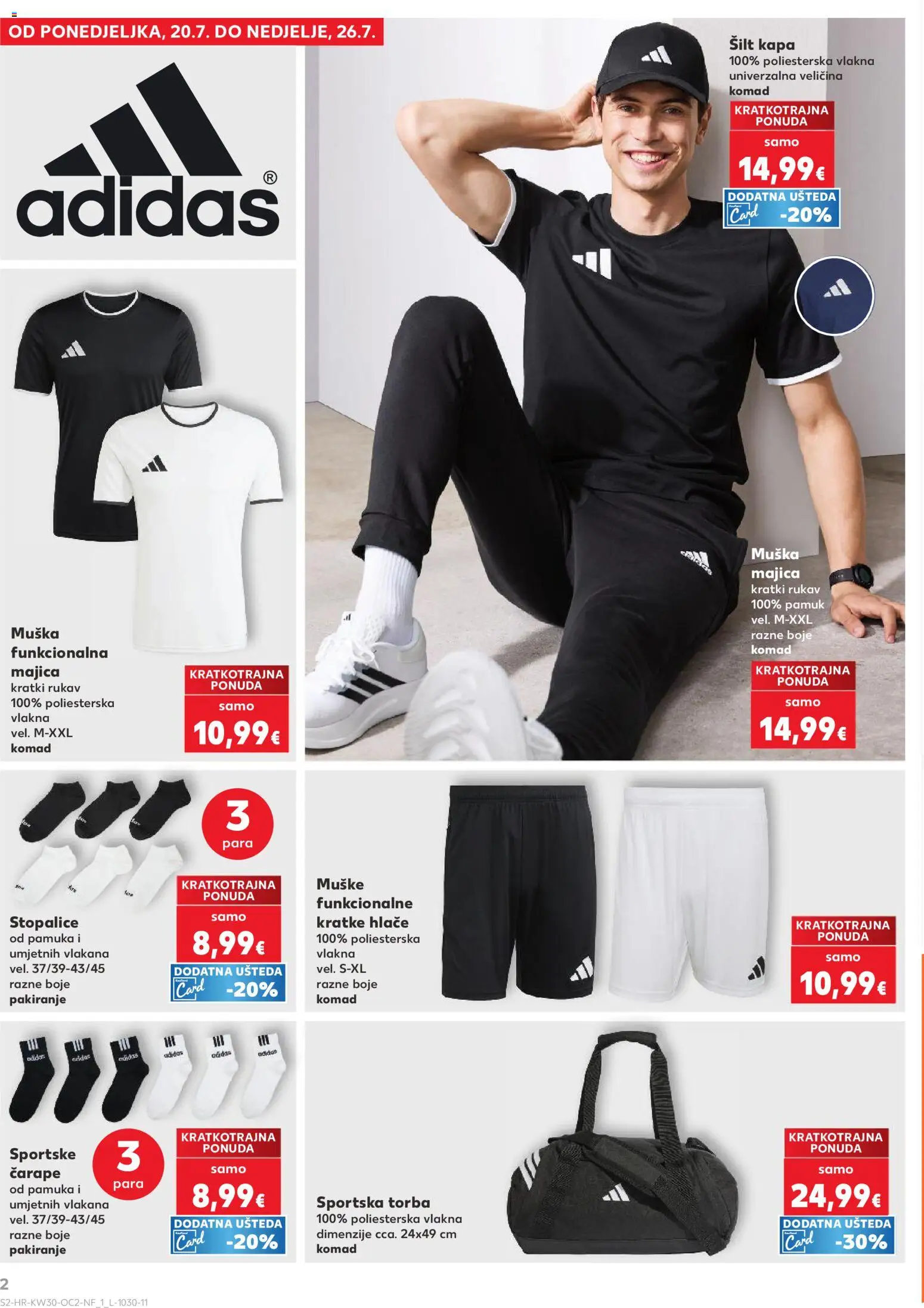Kaufland katalog | vrijedi od 22.07.2026 | Stranica: 2 | Proizvodi: Majica, Hlače, Čarape, Torba