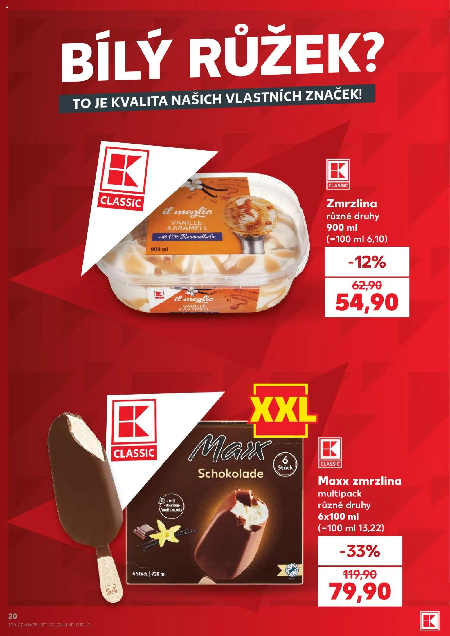 Kaufland leták od 22.07.2026 | Strana: 20 | Produkty: Bourbon, Zmrzlina