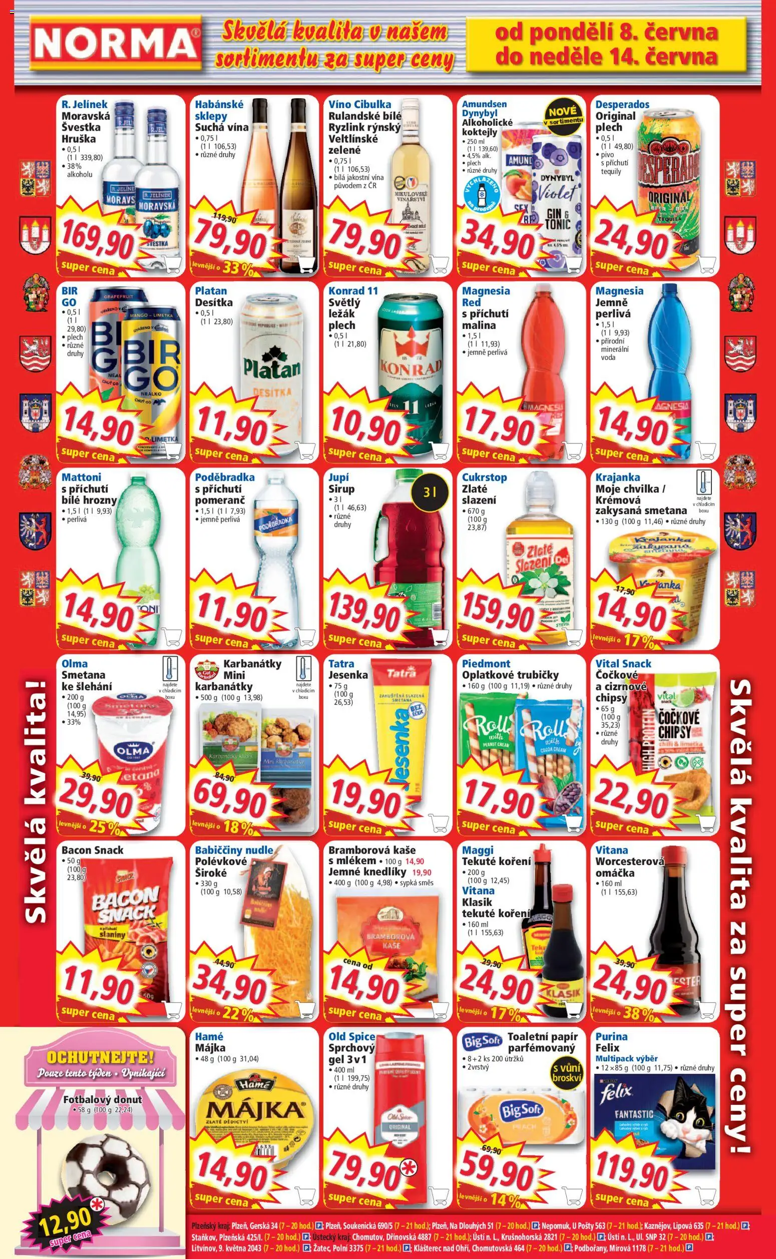 Norma leták od 05.06.2026 | Strana: 6 | Produkty: Sirup, Zakysaná smetana, Chipsy, Protein