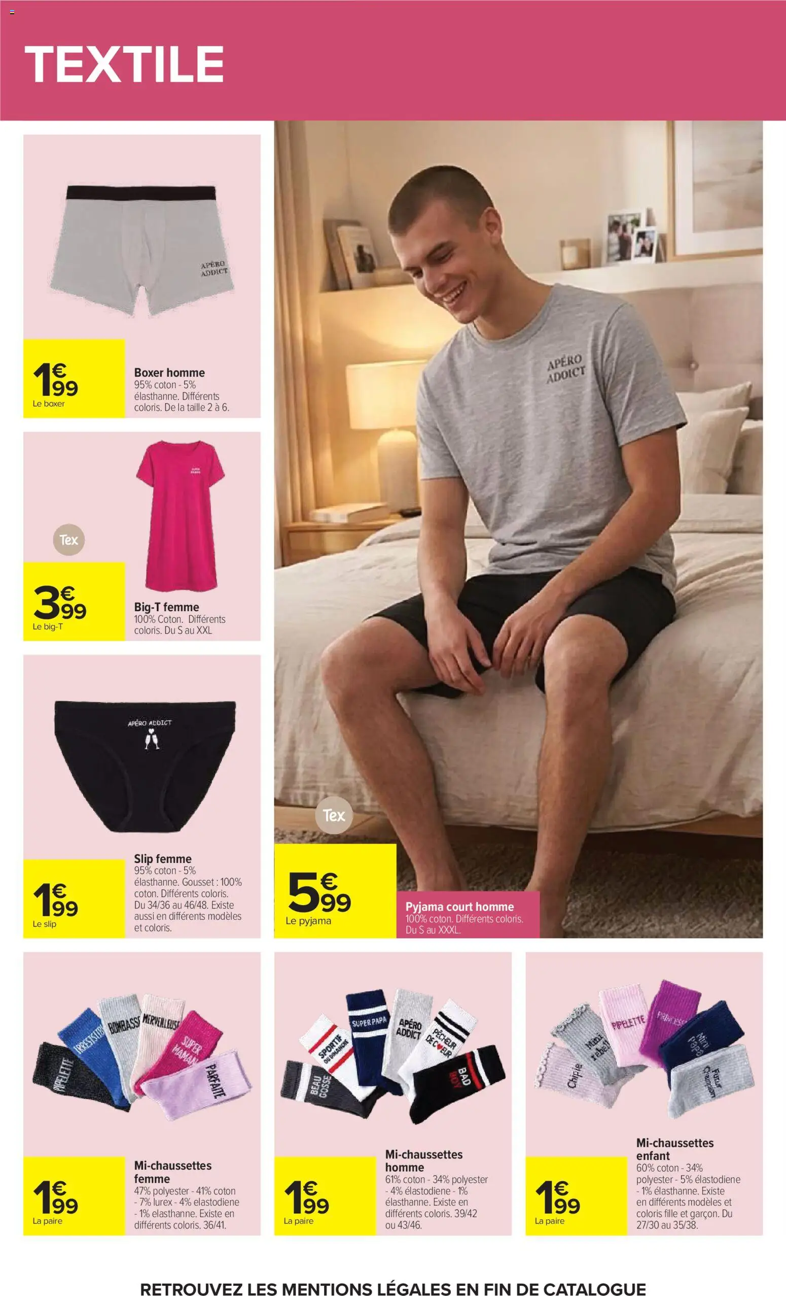{H1} | Page: 48 | Produits: Slip femme, Coton, T-shirt, Pyjama