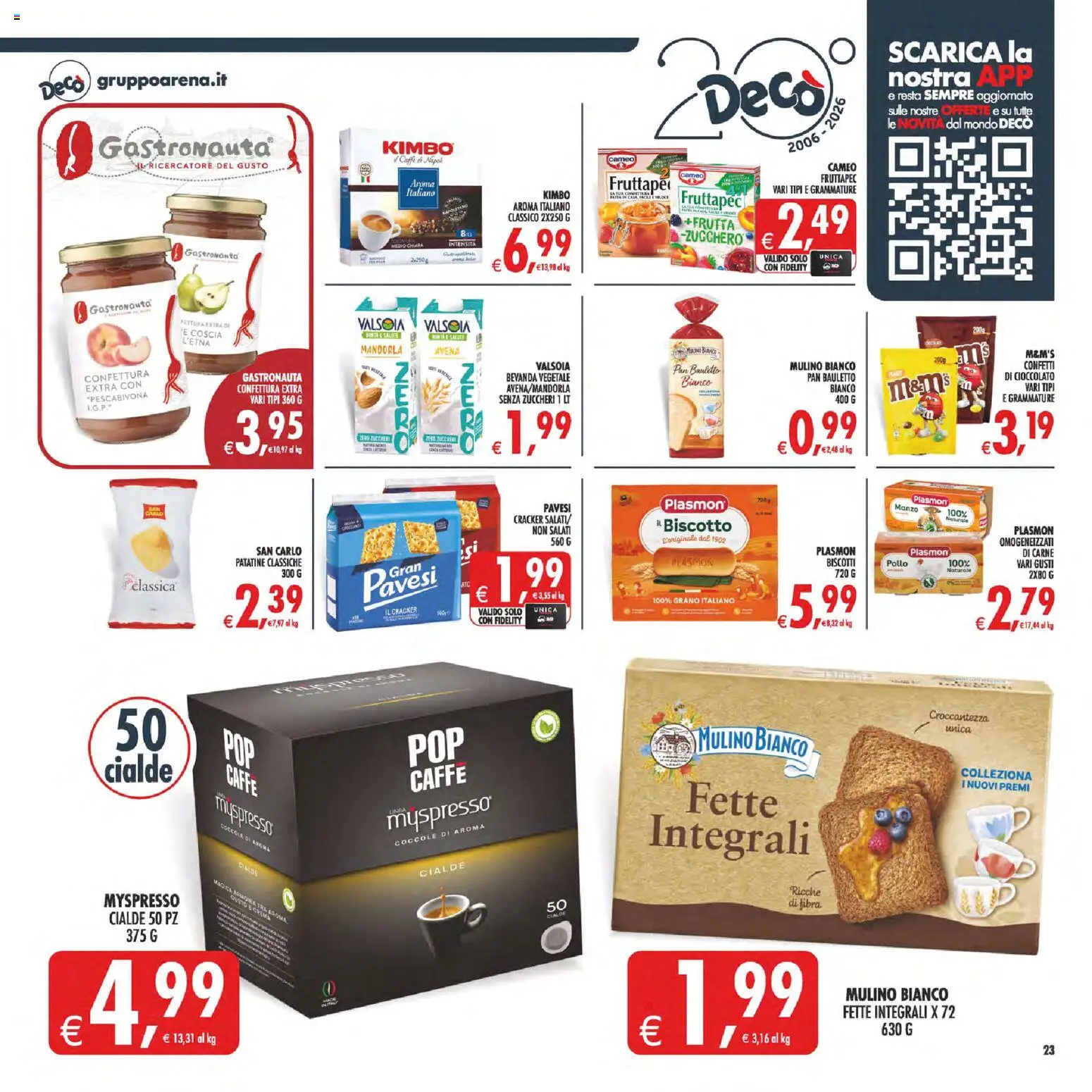 Volantino Decò del 29.05.2026 | Pagina: 27 | Prodotti: Cioccolato, Manzo, Frutta, Zucchero