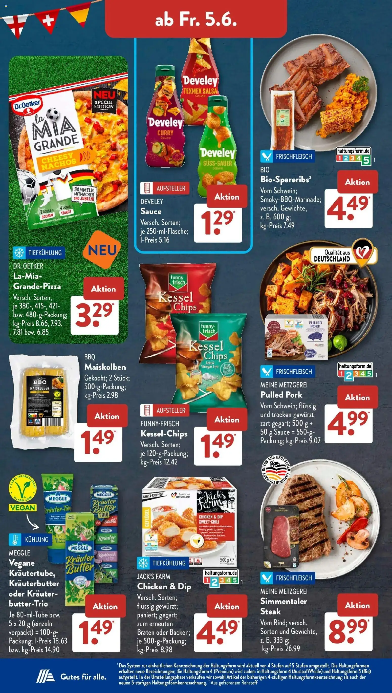 Aldi Süd Wochenangebote – gültig ab 01.06.2026 | Seite: 21 | Produkte: Butter, Kräuterbutter, Knoblauch, Socken