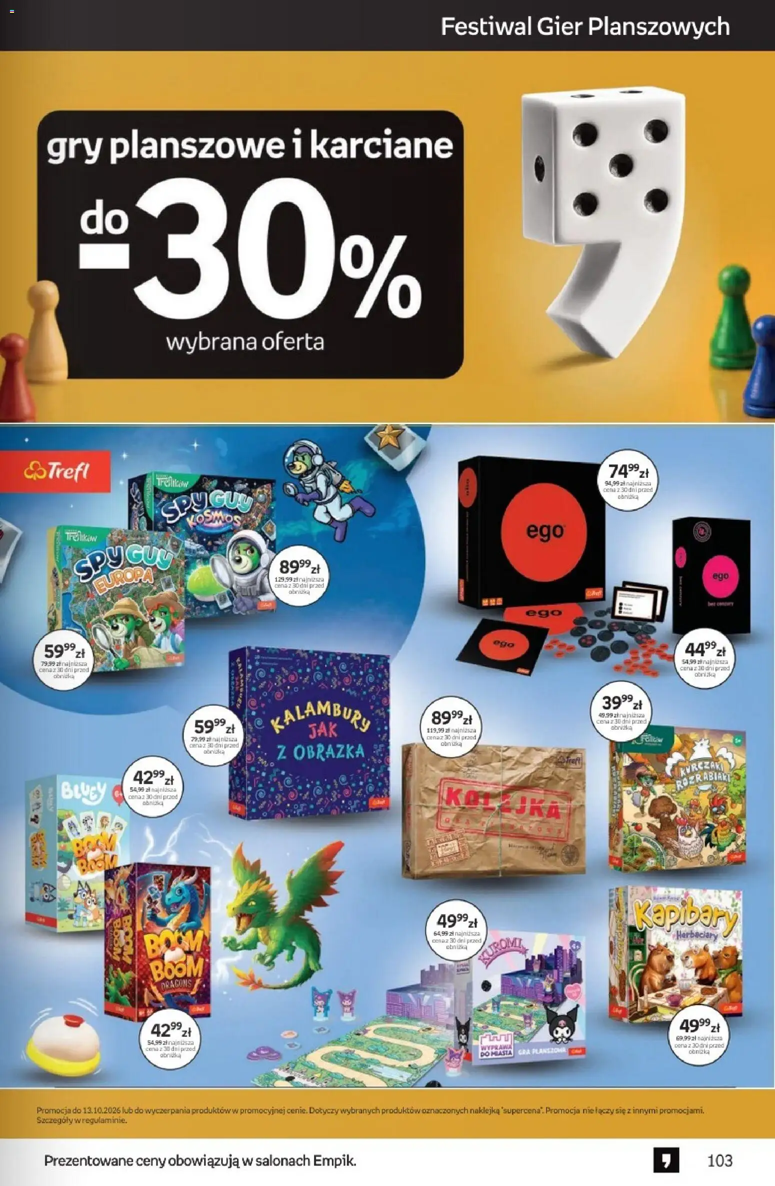 Empik promocje od 23.09.2026 | Strona: 103 | Produkty: Gra, Kurczaki, Gry planszowe, Gry