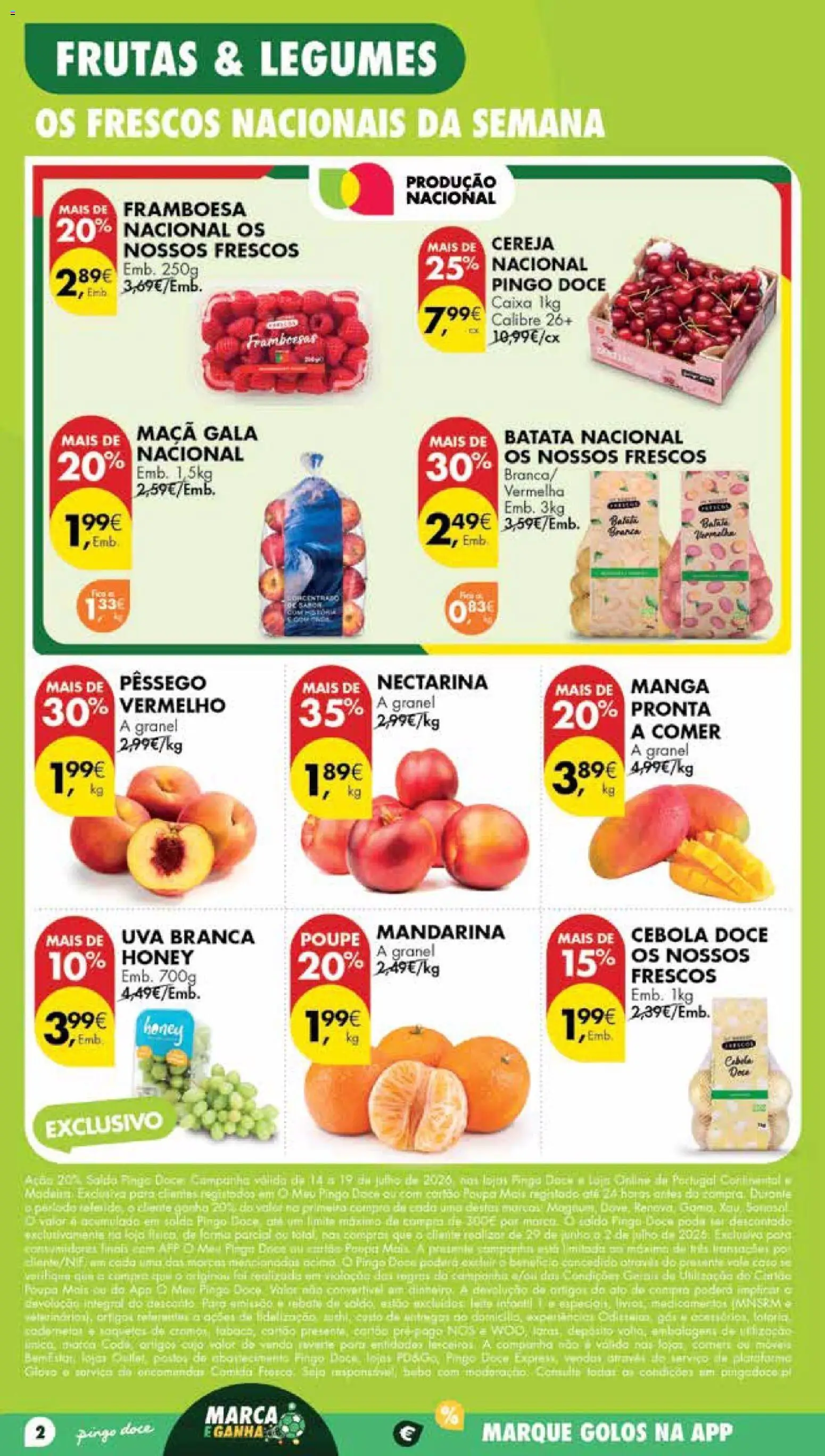 Pingo Doce Poupe Esta Semana Madeira │ válido de 14/07/2026 | Página: 2 | Produtos: Batata, Cebola, Caixa, Maça
