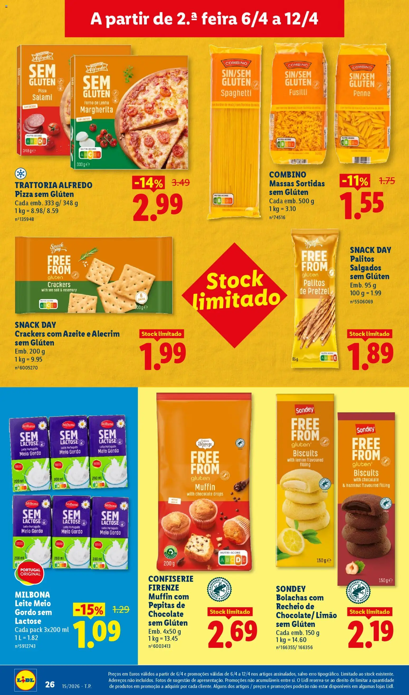 Lidl folheto │ válido de 06.04.2026 | Página: 26 | Produtos: Forno, Azeite, Leite, Chocolate