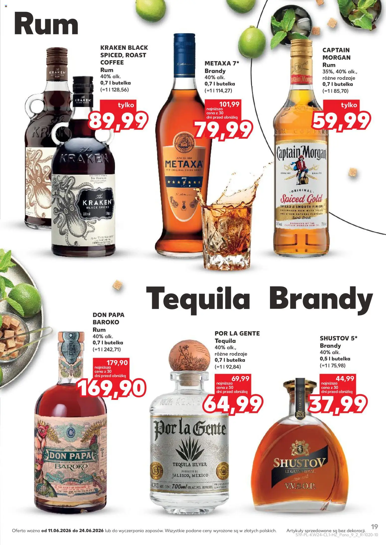 Kaufland Polsko leták - Barek od 11.06.2026 | Strana: 19 | Produkty: Finish, Brandy, Tequila, Metaxa
