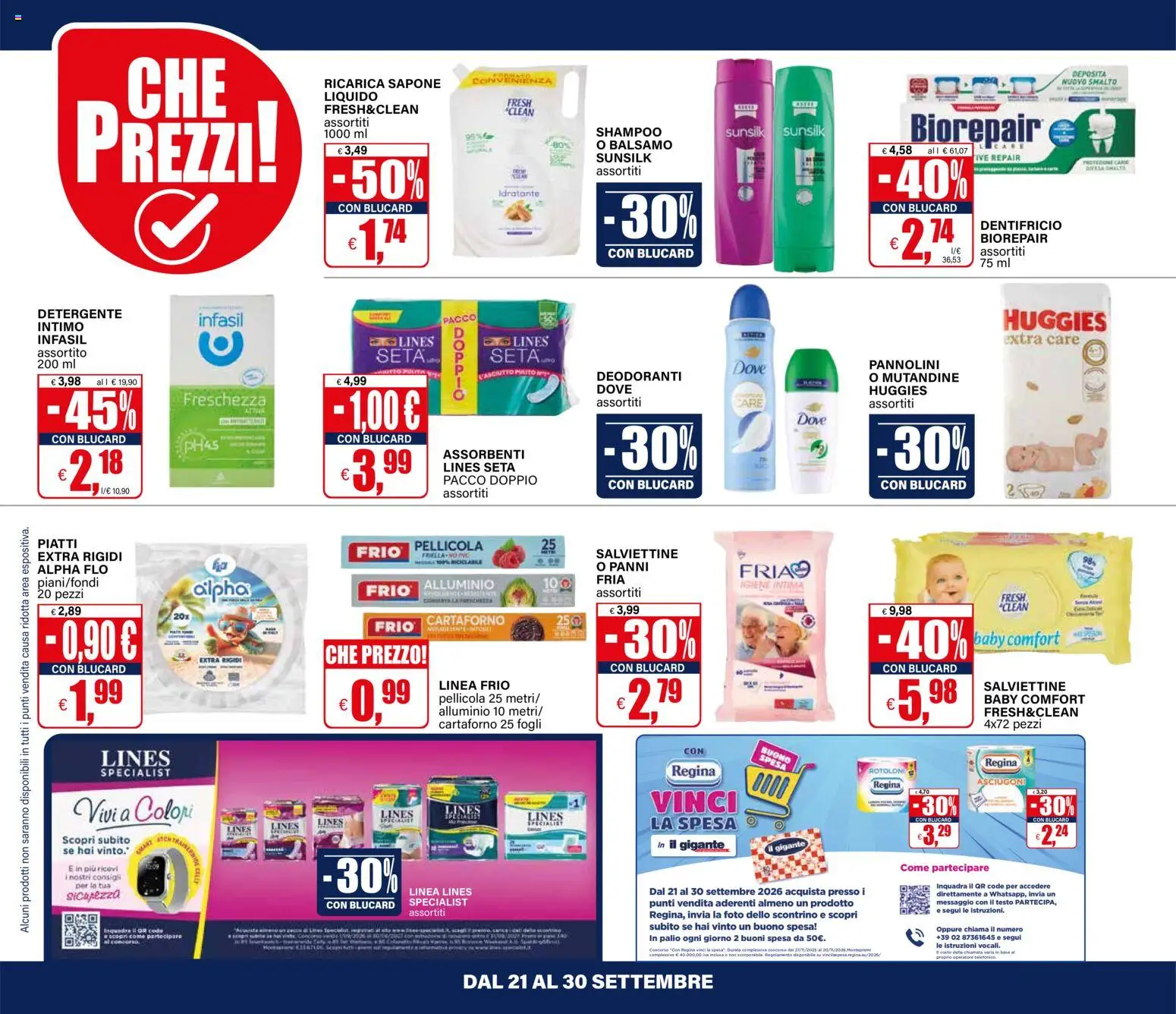 Volantino Il Gigante del 21/09/2026 | Pagina: 22 | Prodotti: Shampoo, Pellicola, Alluminio, Panni