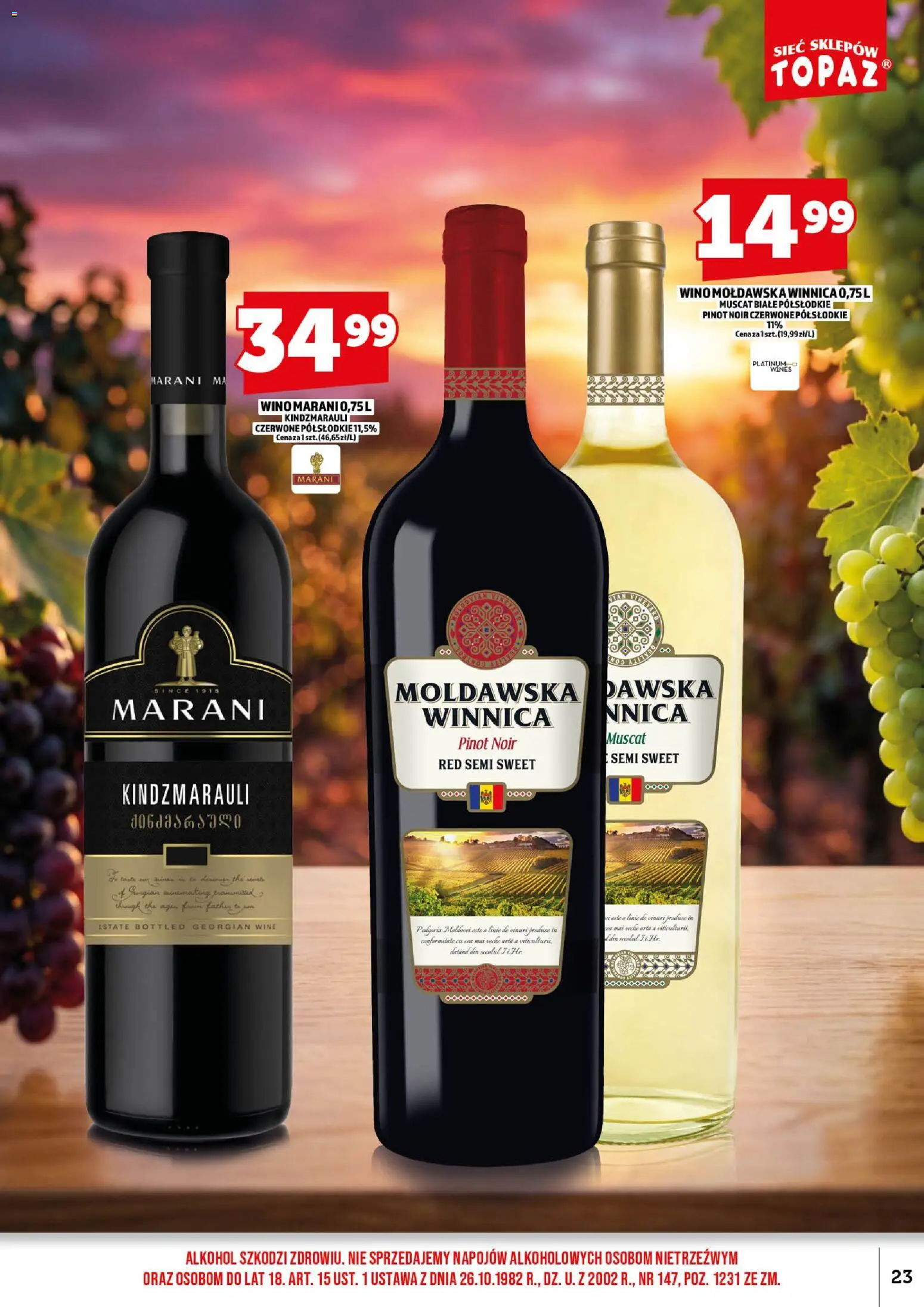 Topaz gazetka alkoholowa od 01.09.2026 | Strona: 25 | Produkty: Wino, Alkohol