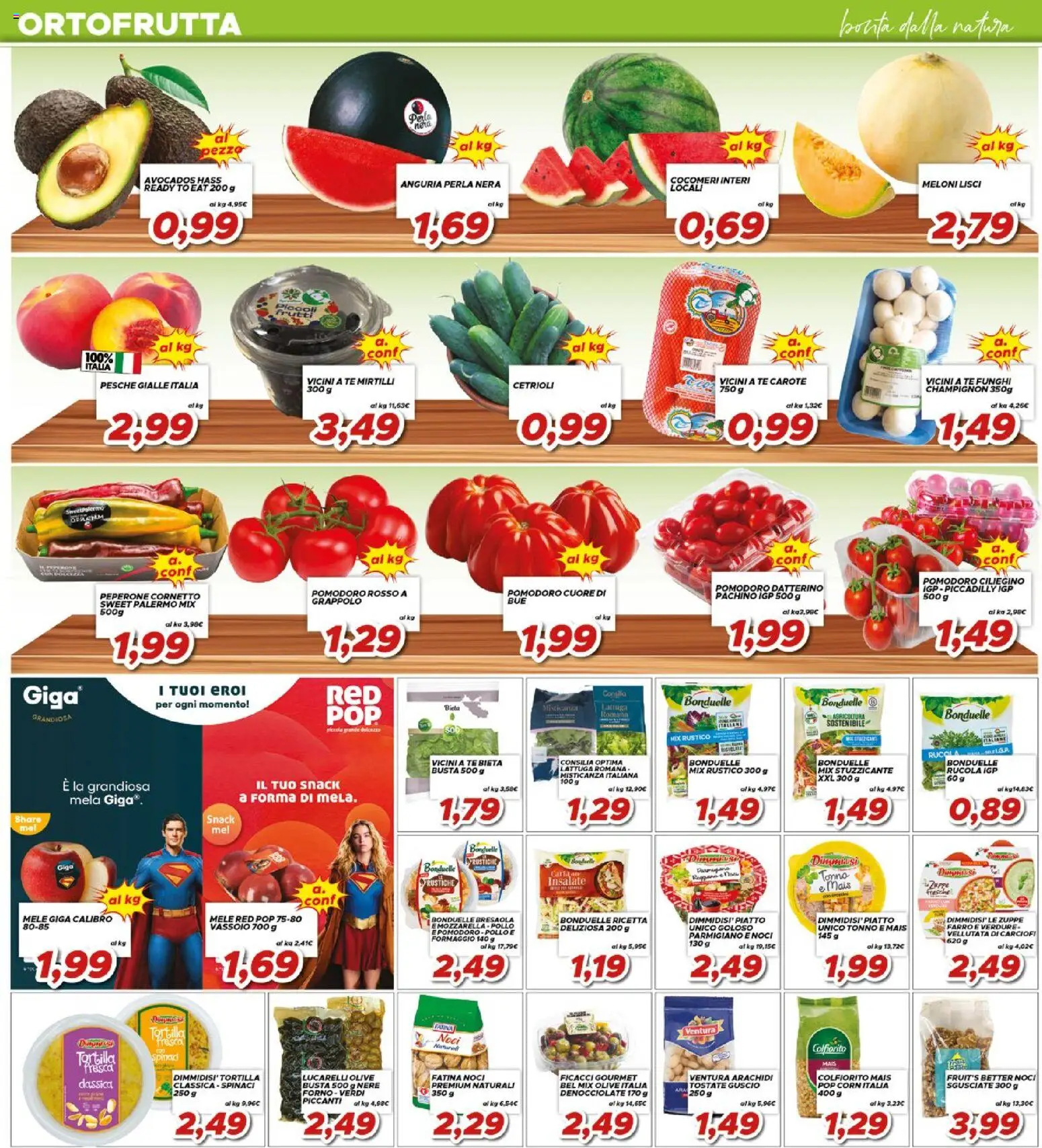 Volantino Ma Supermercati del 10.06.2026 | Pagina: 3 | Prodotti: Misticanza, Noci, Piatto, Lattuga