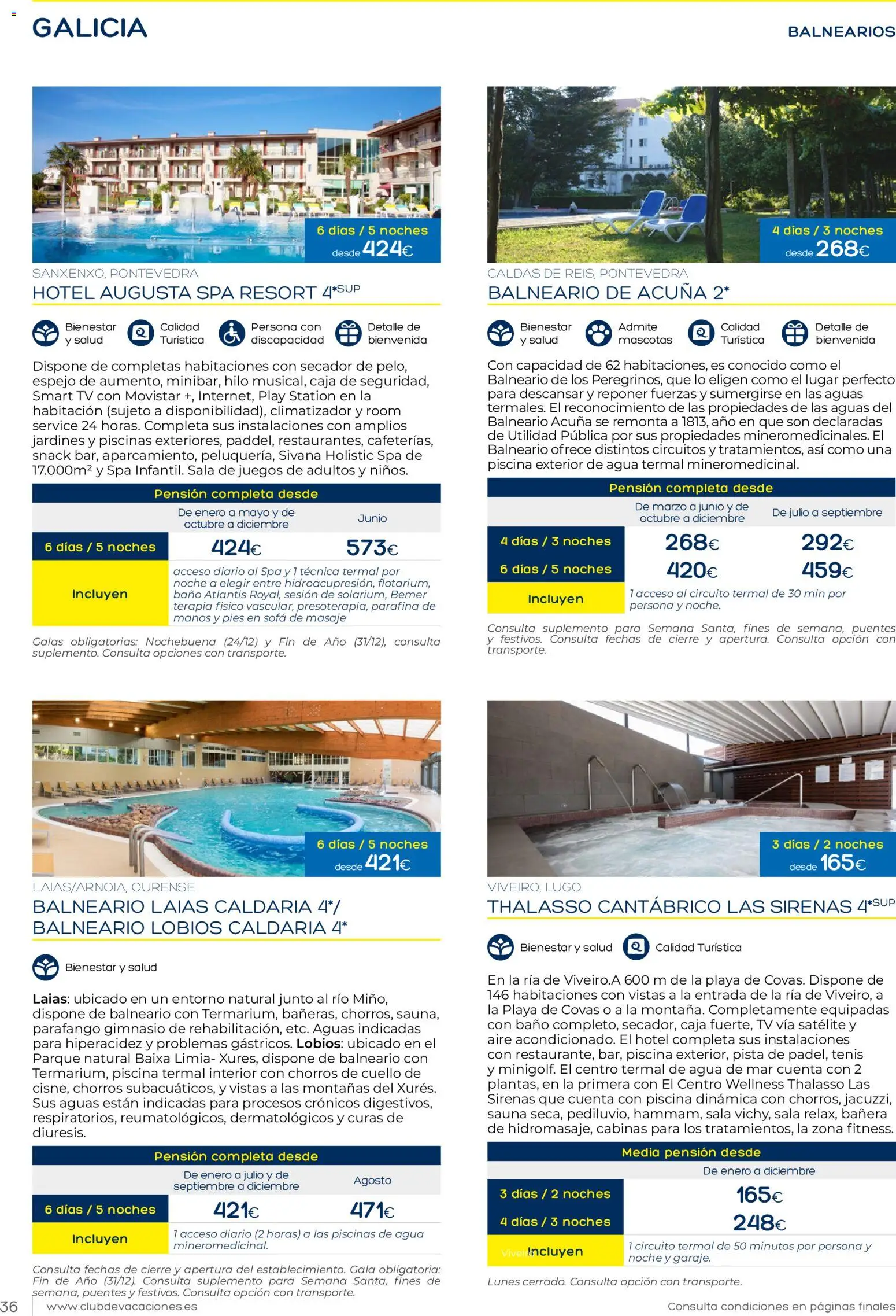 Viajes El Corte Inglés Club de Vacaciones │ válido desde el 01.02.2026 | Página: 36 | Productos: Sofá, Caja, Baño, Espejo