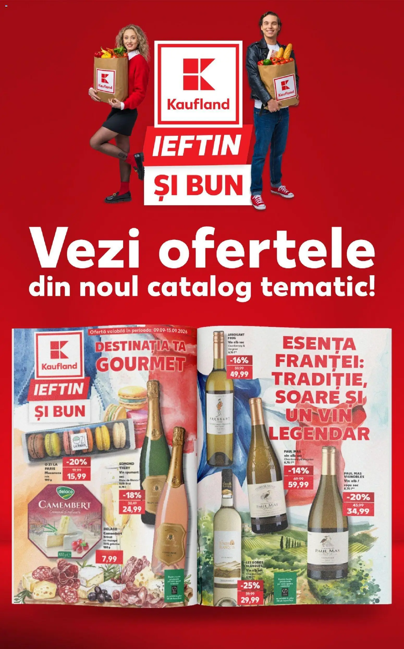 Kaufland RO akciós ujság - amely érvényes a következő dátumtól: 2026.09.09. | Oldal: 70 | Termékek: Gourmet, Camembert