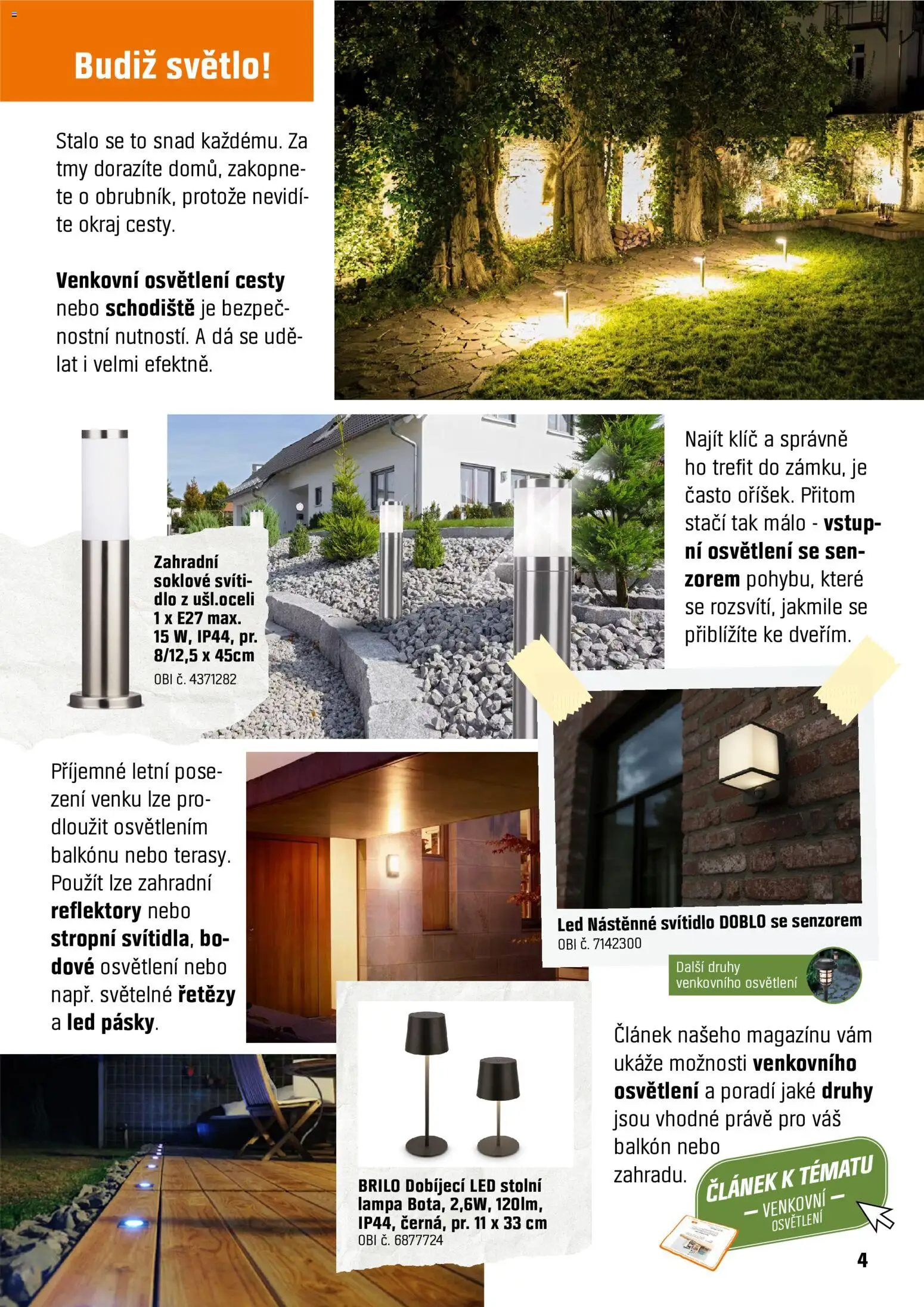 OBI leták - Čas na letní projekty od 15.07.2026 | Strana: 4