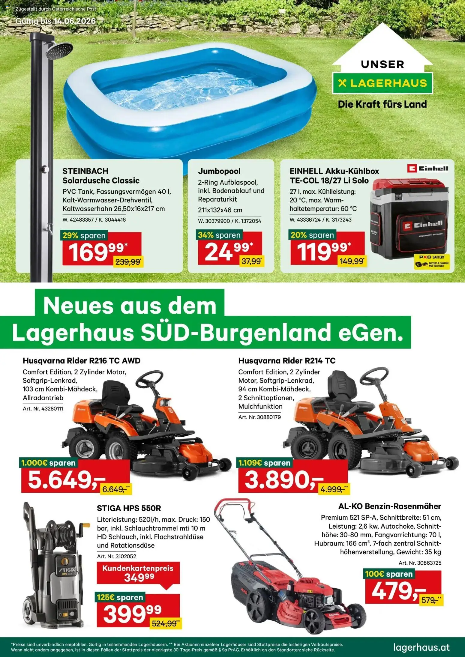 Lagerhaus - Wochen Angebote gültig ab 31.05.2026 | Seite: 1