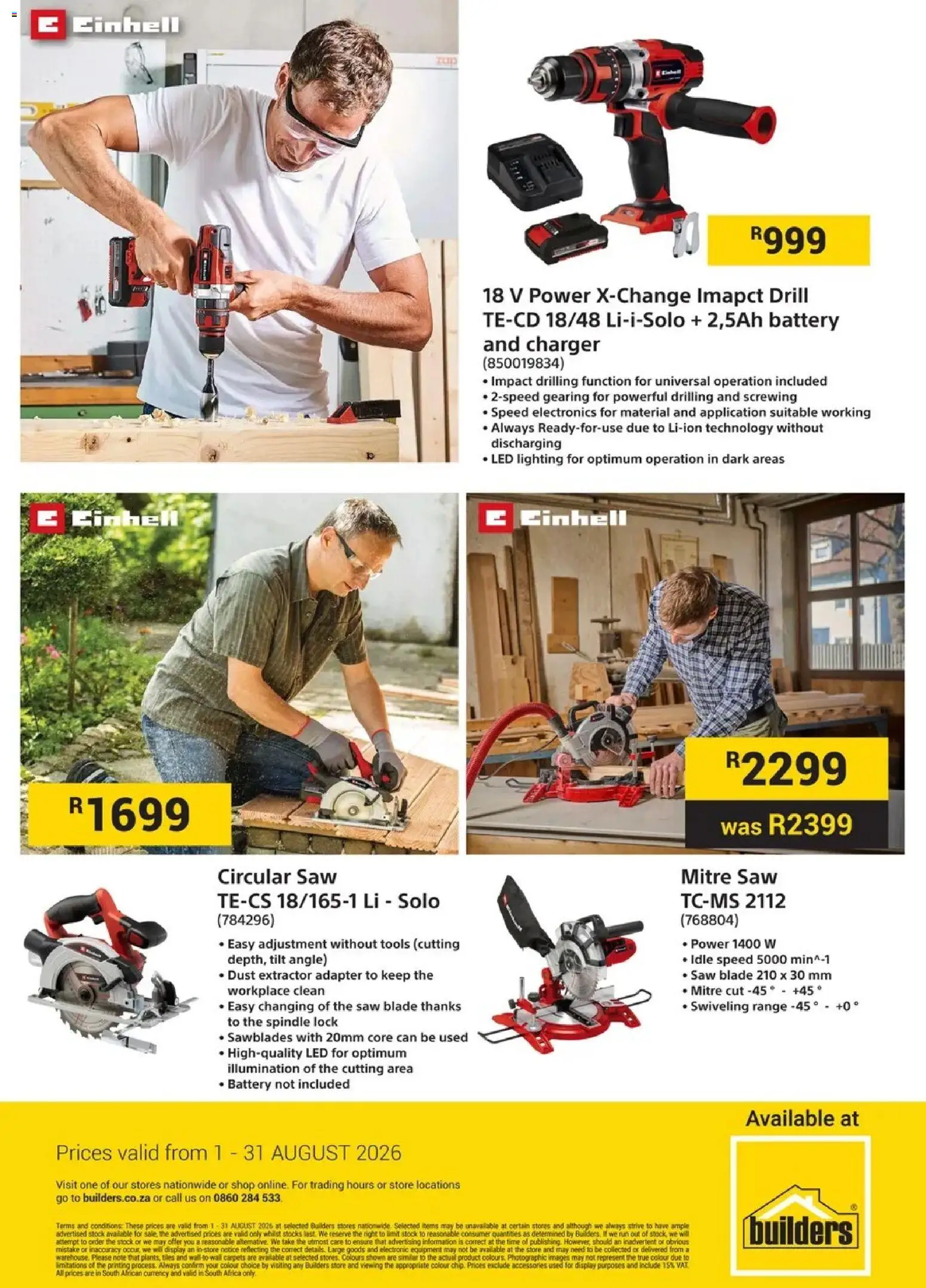 New Builders catalogue – valid from 01/08/2026 | Page: 6 | Products: Adapter, Lock, Battery, Charger