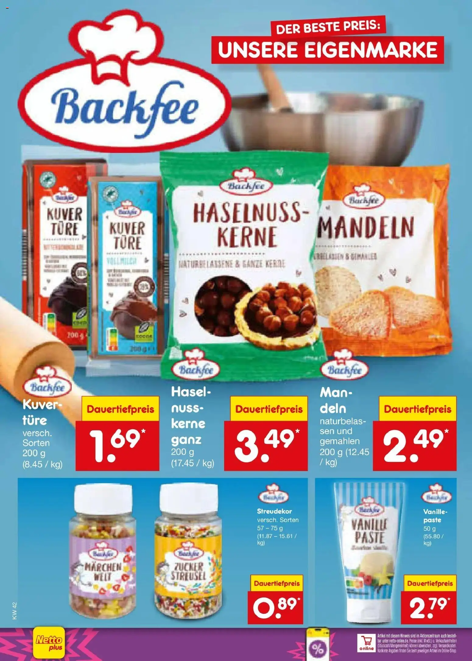 Netto Marken-Discount Prospekt Leipzig (ab 12.10.2026) » Angebote | Seite: 54 | Produkte: Mandeln, Vanille, Zucker