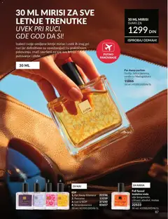 AVON katalog Jul 2026 - pregled AVON kataloga - važi od 01.07.2026 | Strana: 87 | Proizvode: Parfem, Voda, Pakovanje, Ulje