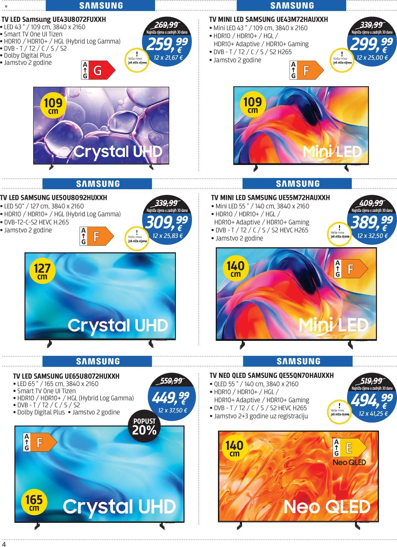 Centar Tehnike katalog | vrijedi od 19.10.2026 | Stranica: 4 | Proizvodi: Smart TV, Led, Tv