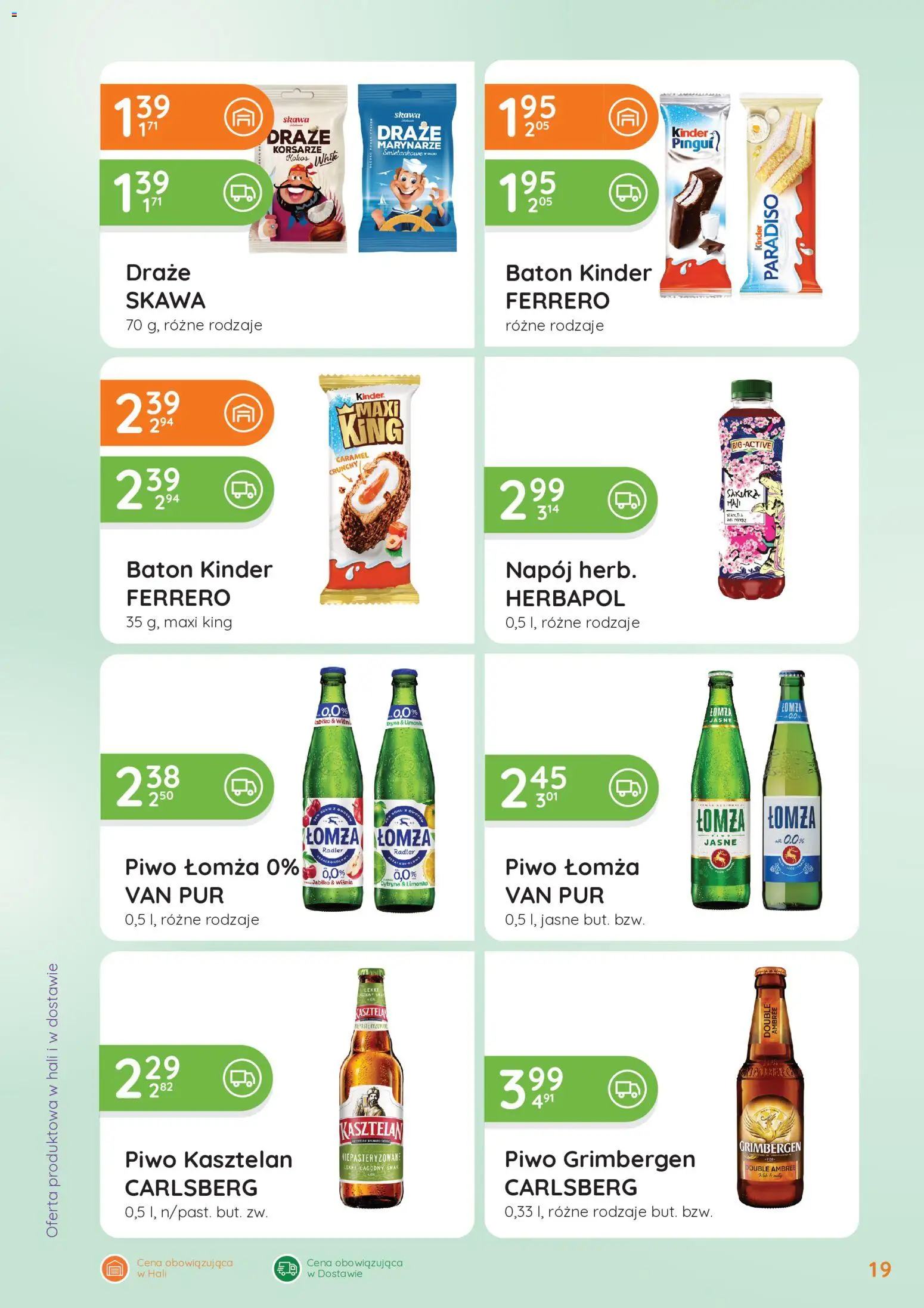 Eurocash gazetka - Oferta Handlowa od 01.06.2026 | Strona: 19 | Produkty: Cytryna, Piwo grimbergen, Baton, Piwo