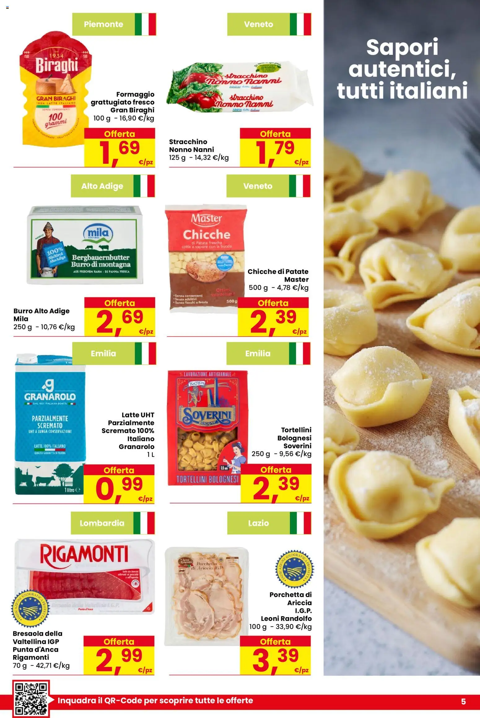 Volantino Despar del 03/09/2026 | Pagina: 5 | Prodotti: Panna, Patate, Latte, Stracchino