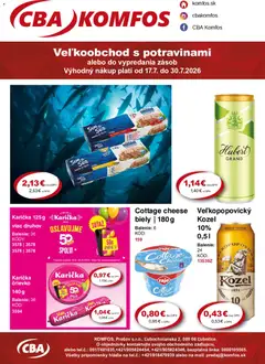 CBA Komfos leták platný od 17.07.2026