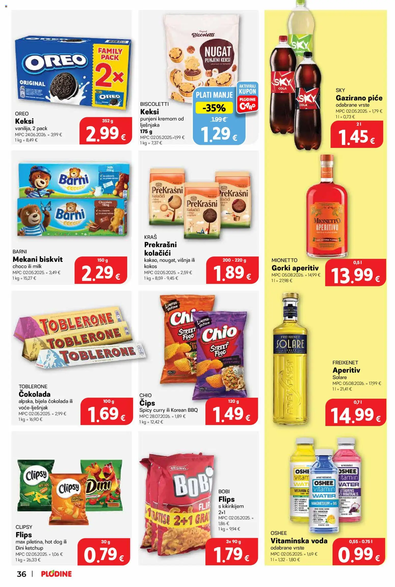 Plodine katalog | vrijedi od 10.09.2026 | Stranica: 36 | Proizvodi: Kolačići, Curry, Kokos, Biskvit