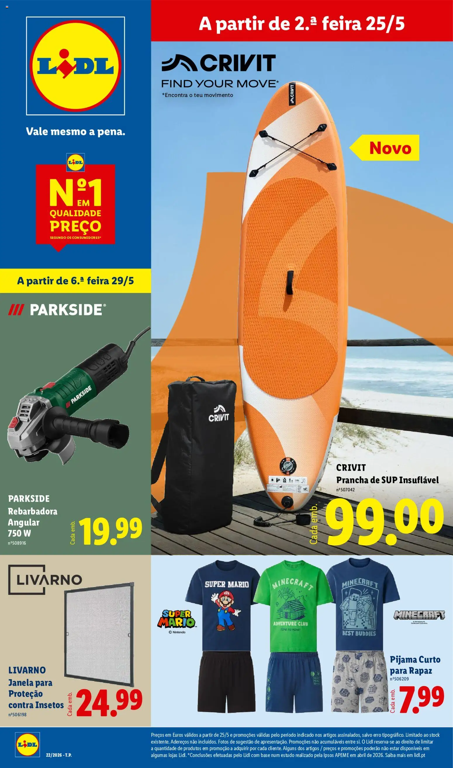 Lidl Novidades │ válido de 25.05.2026 | Página: 1 | Produtos: Janela, Base, Prancha