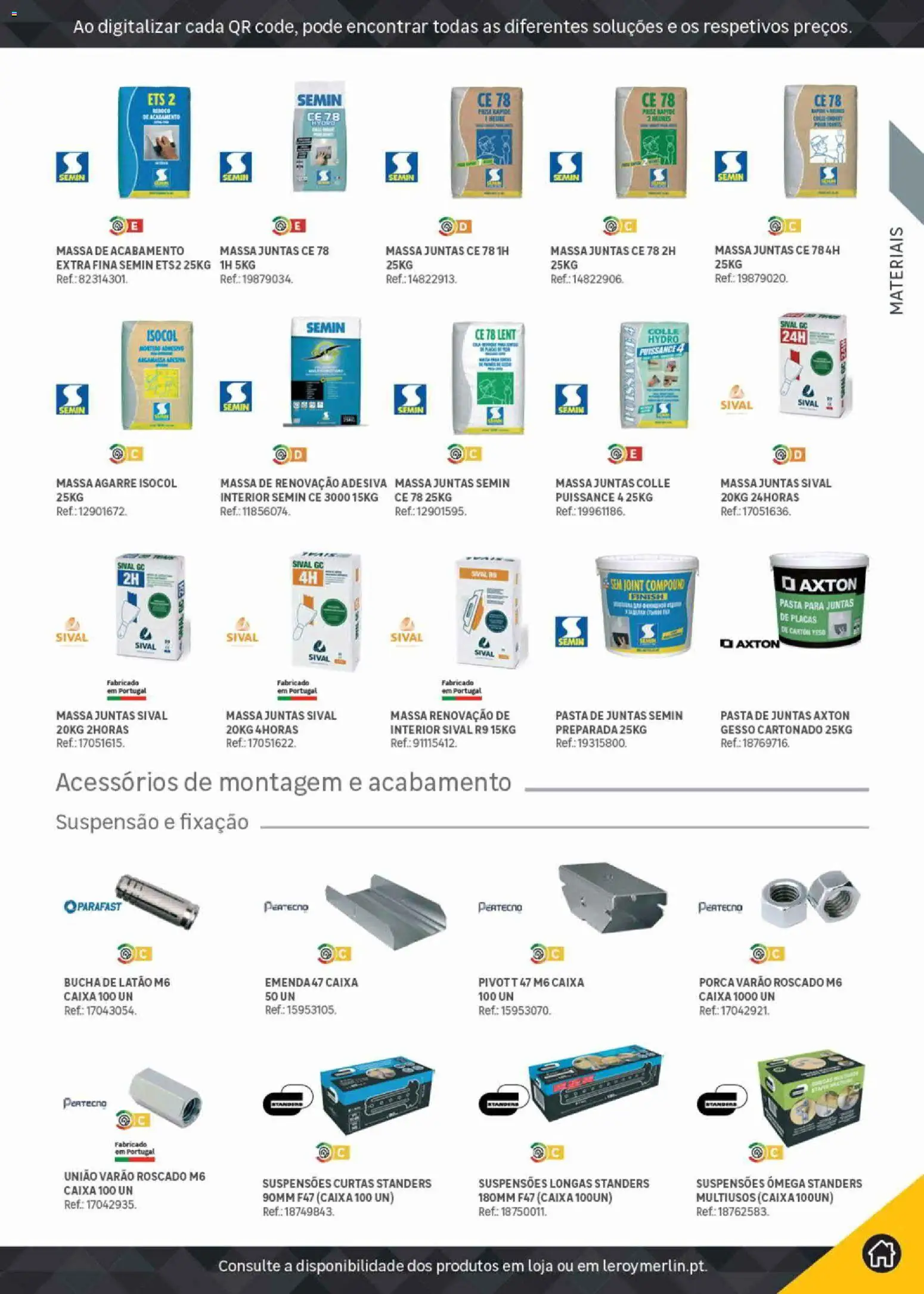Leroy Merlin Catálogo Pro │ válido de 09.06.2026 | Página: 31 | Produtos: Suspensão, Caixa, Massa