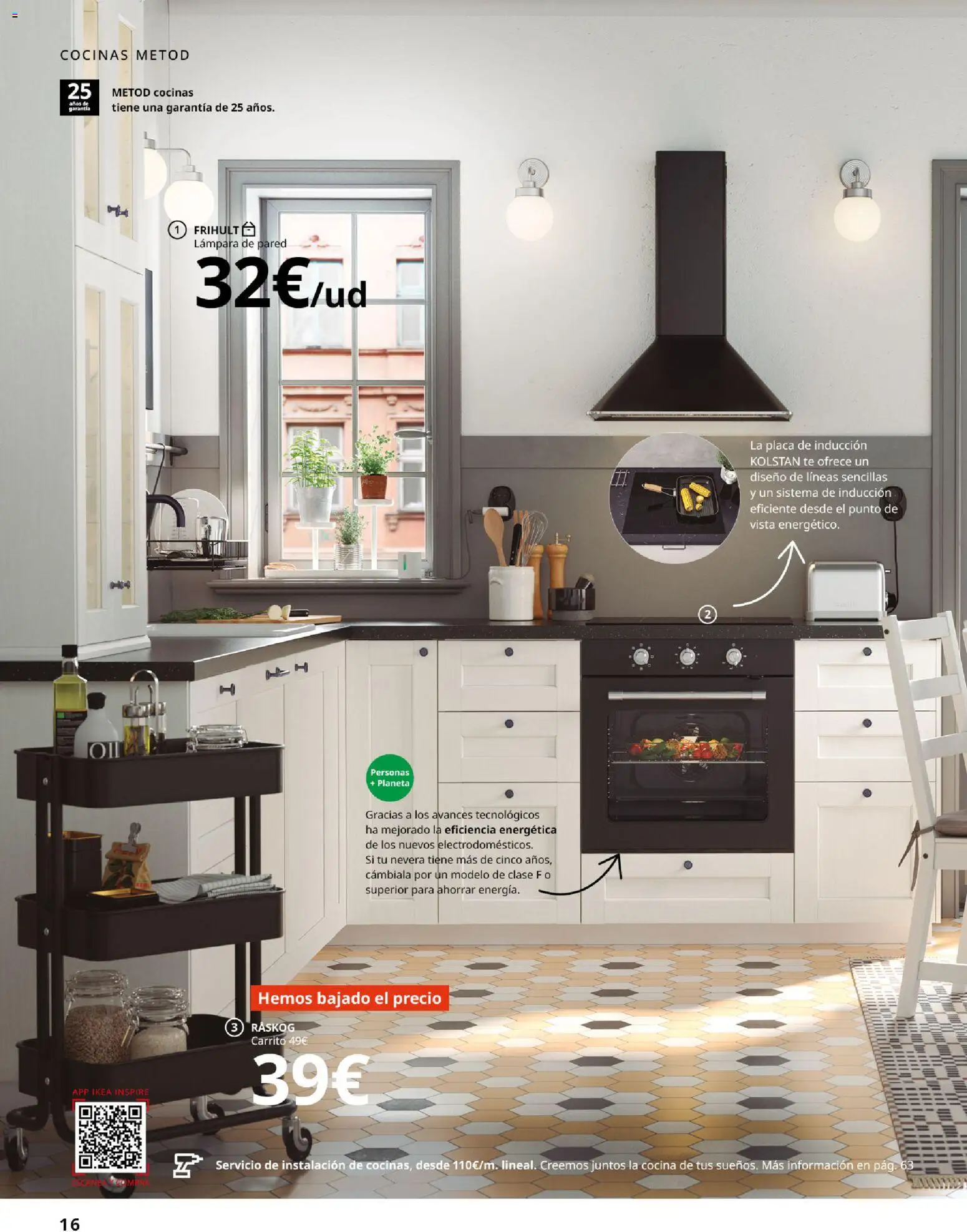 Catálogo IKEA Cocinas │ válido desde el 01.02.2026 | Página: 16 | Productos: Té, Cocina, Nevera, Lámpara