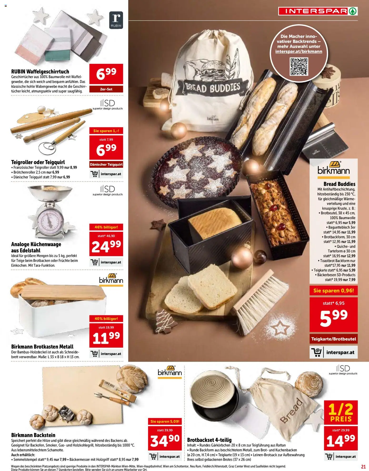 Interspar Sonderfolder Backen gültig ab 01.10.2026 | Seite: 21 | Produkte: Waffel, Brot
