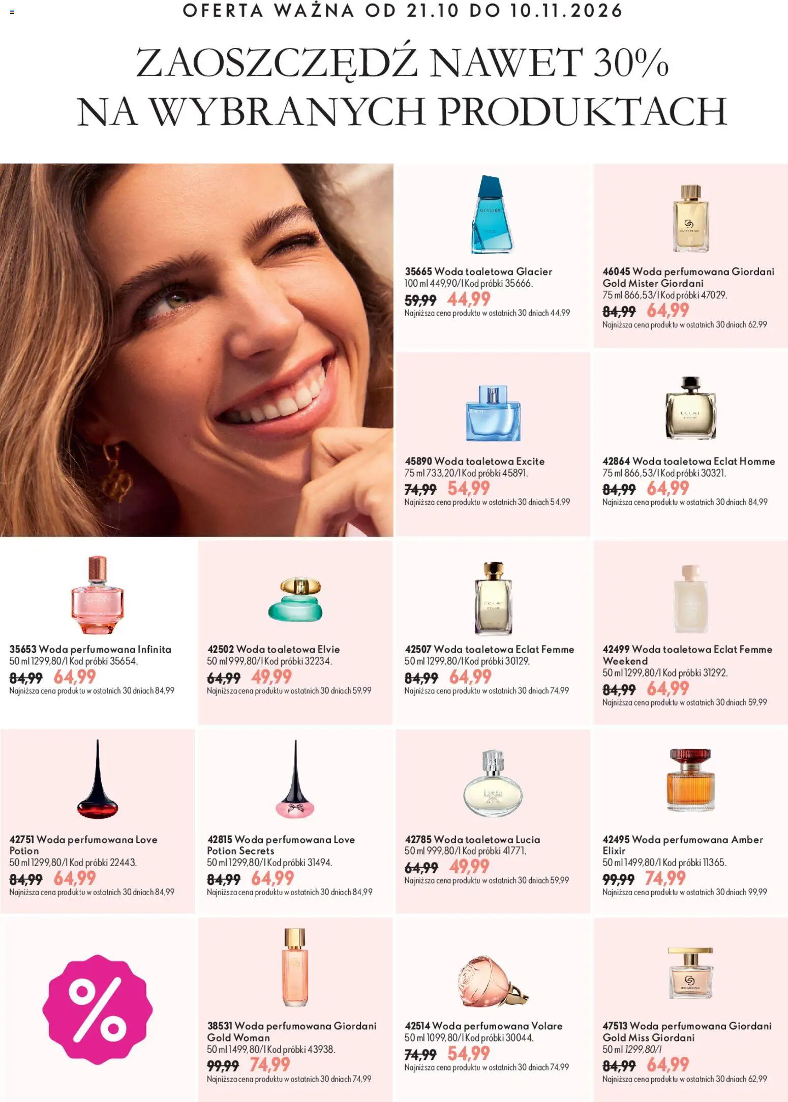 Oriflame Katalog Superoferty 15 od 21.10.2026 | Strona: 10 | Produkty: Woda toaletowa, Woda