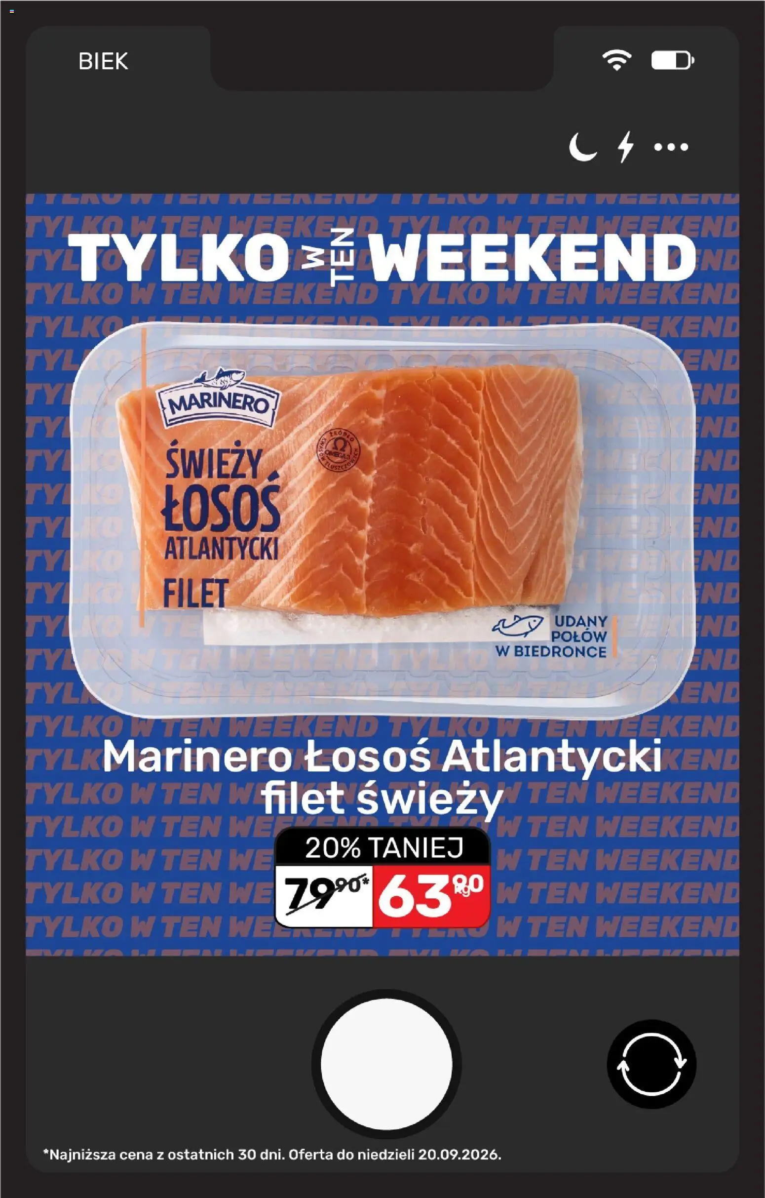 Biedronka gazetka - Biek od 18.09.2026 | Strona: 7 | Produkty: Łosoś atlantycki, Świeży łosoś, Łosoś, Filet