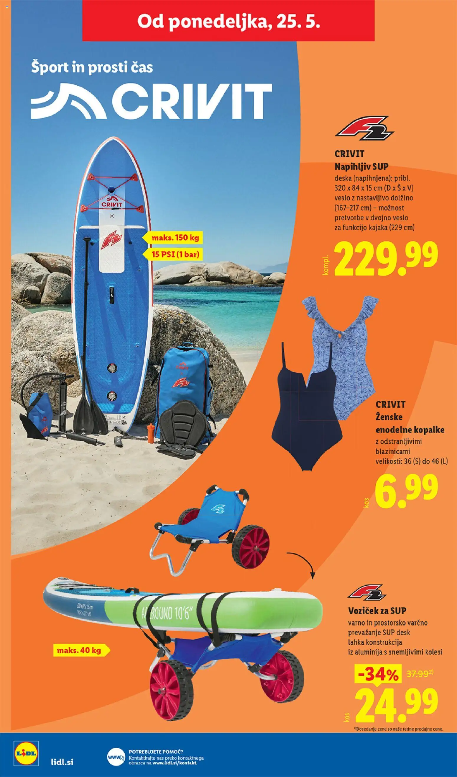 Novi Lidl katalog ponudbe – veljaven od 21.05.2026 | Stran: 54 | Izdelki: Sup, Kopalke, Voziček