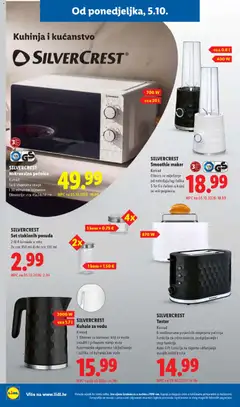 Lidl Katalog - Pregled kataloga iz trgovine Lidl, vrijedi od 05.10.2026 | Stranica: 34 | Proizvodi: Kuhalo za vodu, Toster, Kuhinja, Mikrovalna pećnica