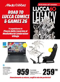 Anteprima del volantino Media World volantino Road to Lucca valido a partire dal 25/10/2026