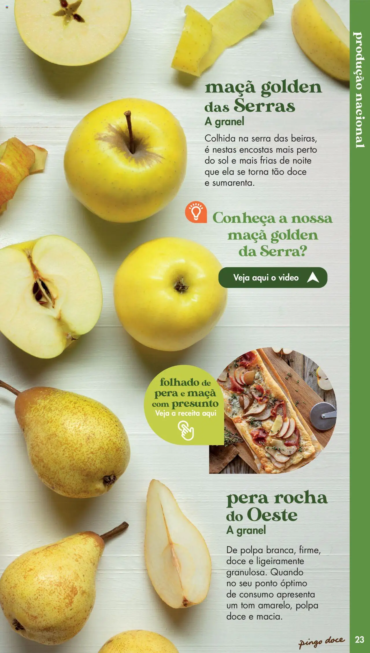 Pingo Doce - Catálogo Fruta e Legumes │ válido de 20/05/2025 | Página: 23 | Produtos: Vídeo, Maça, Presunto