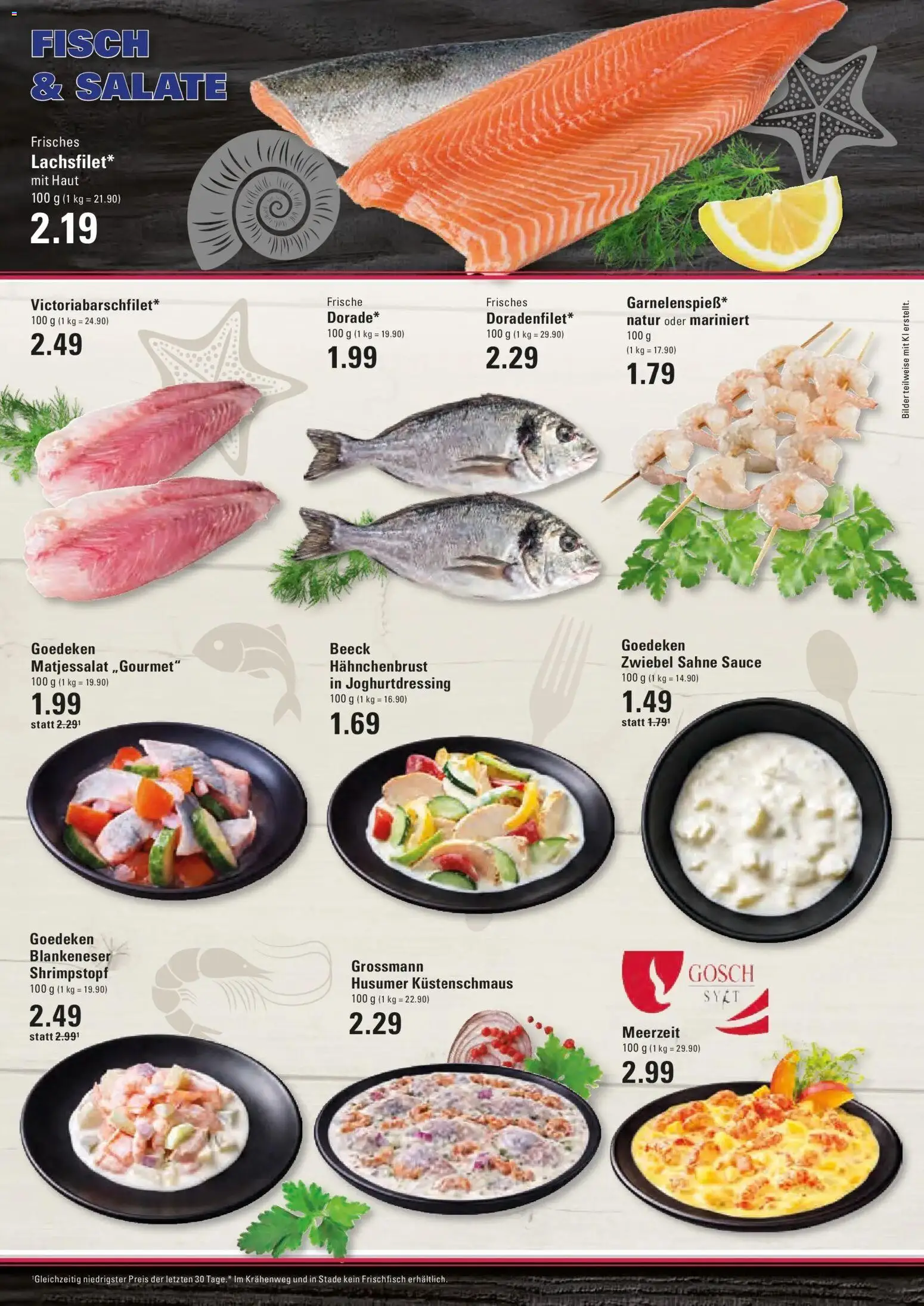 Edeka prospekt Stade – gültig ab 01.06.2026 | Seite: 6 | Produkte: Dorade, Fisch, Sahne, Hahnchenbrust