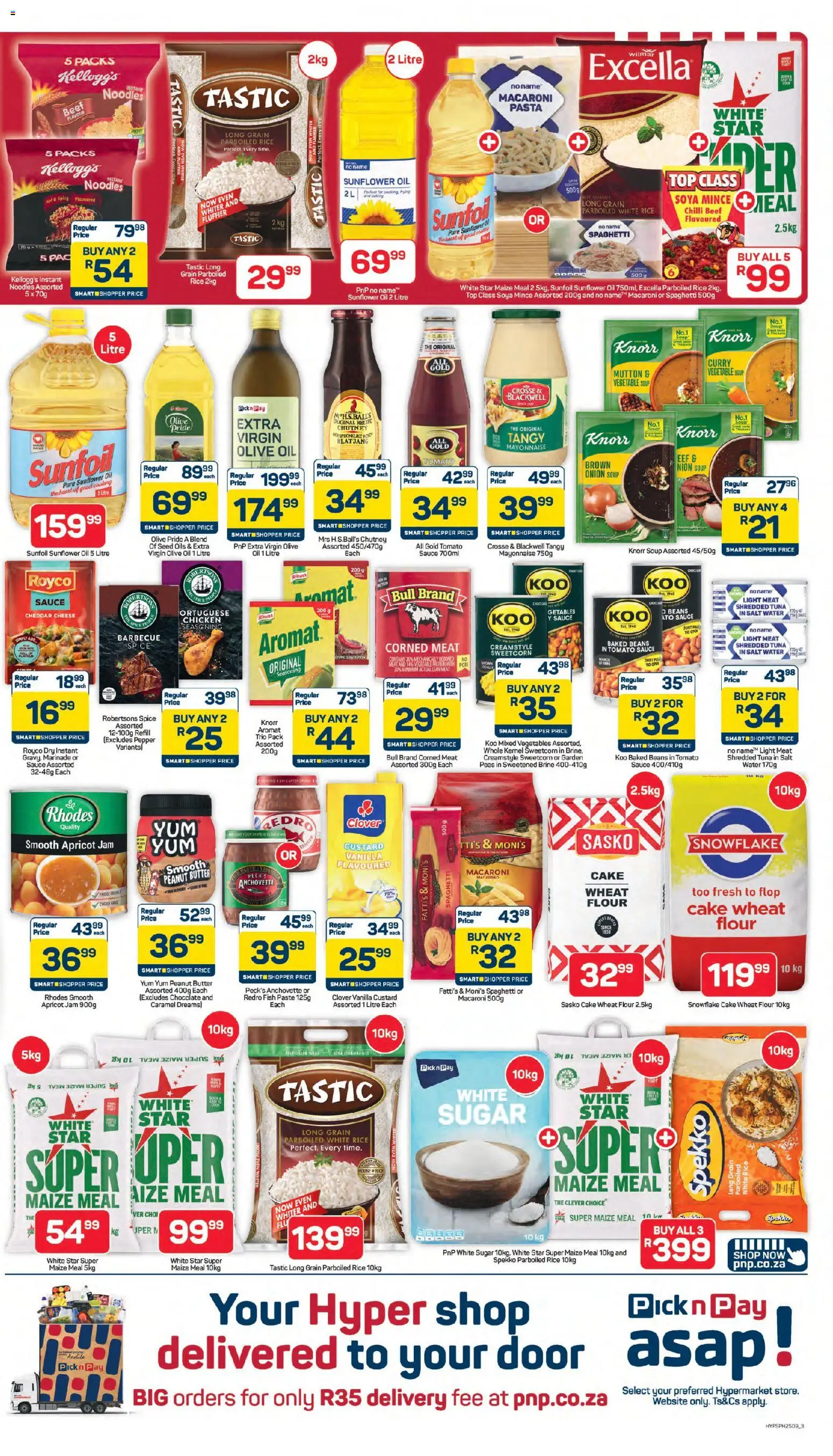 New Pick n Pay catalogue – valid from 25.05.2026 | Page: 3 | Products: Jam, Soup, Water, Salt