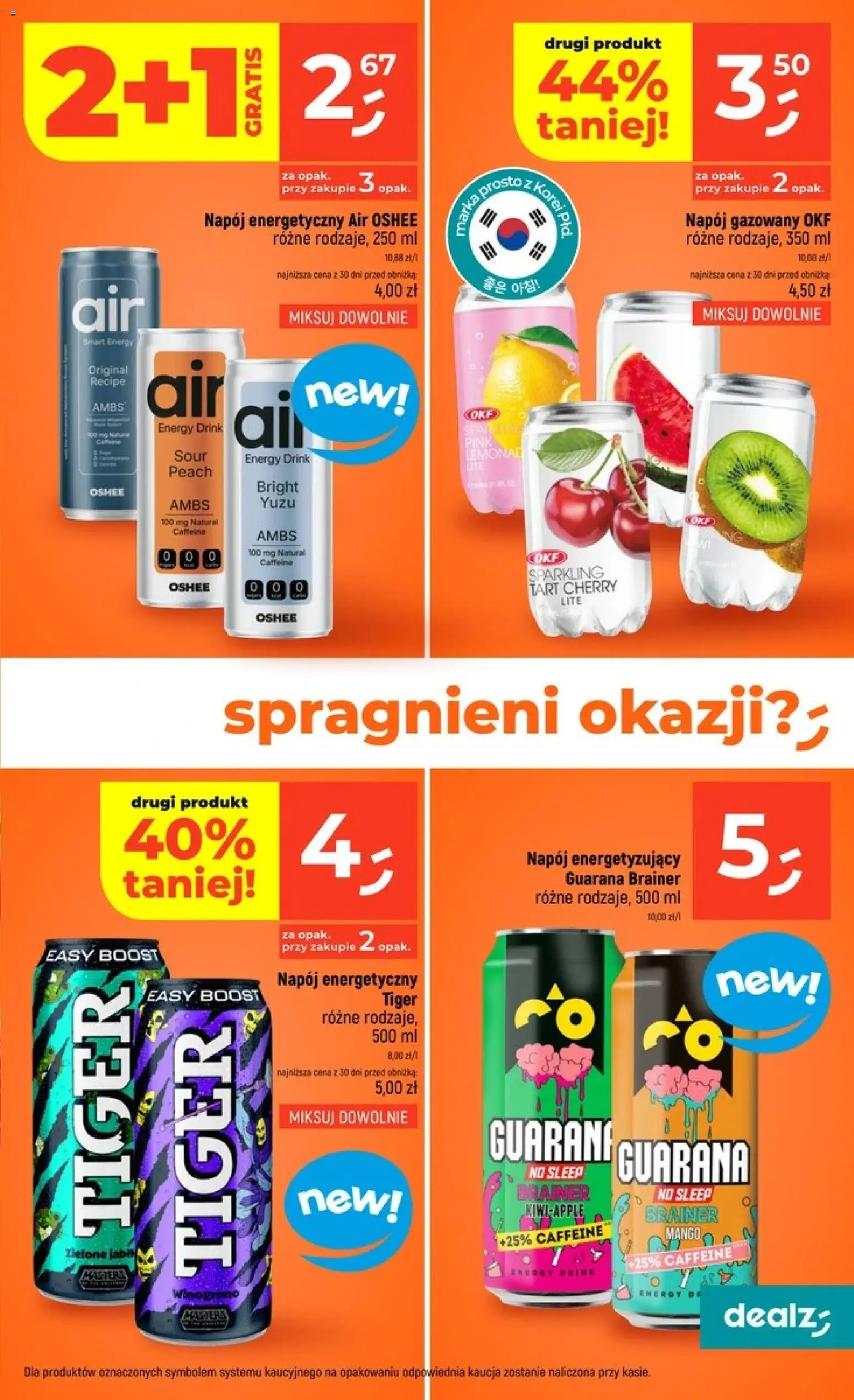 Dealz gazetka od 08.10.2026 | Strona: 27 | Produkty: Napój energetyczny, Oshee