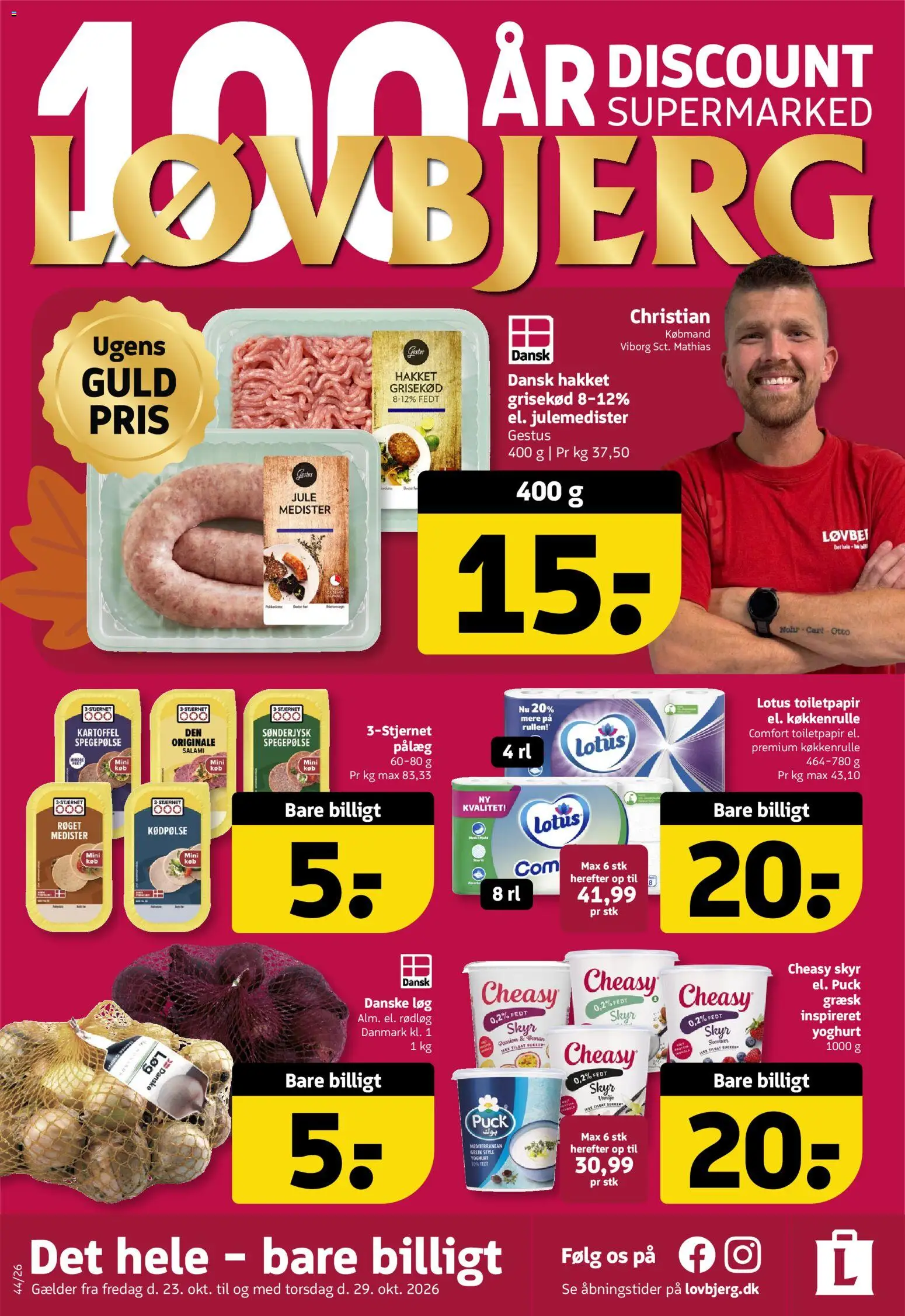 Løvbjerg tilbudsavis – gyldig fra 23/10/2026 | Side: 1