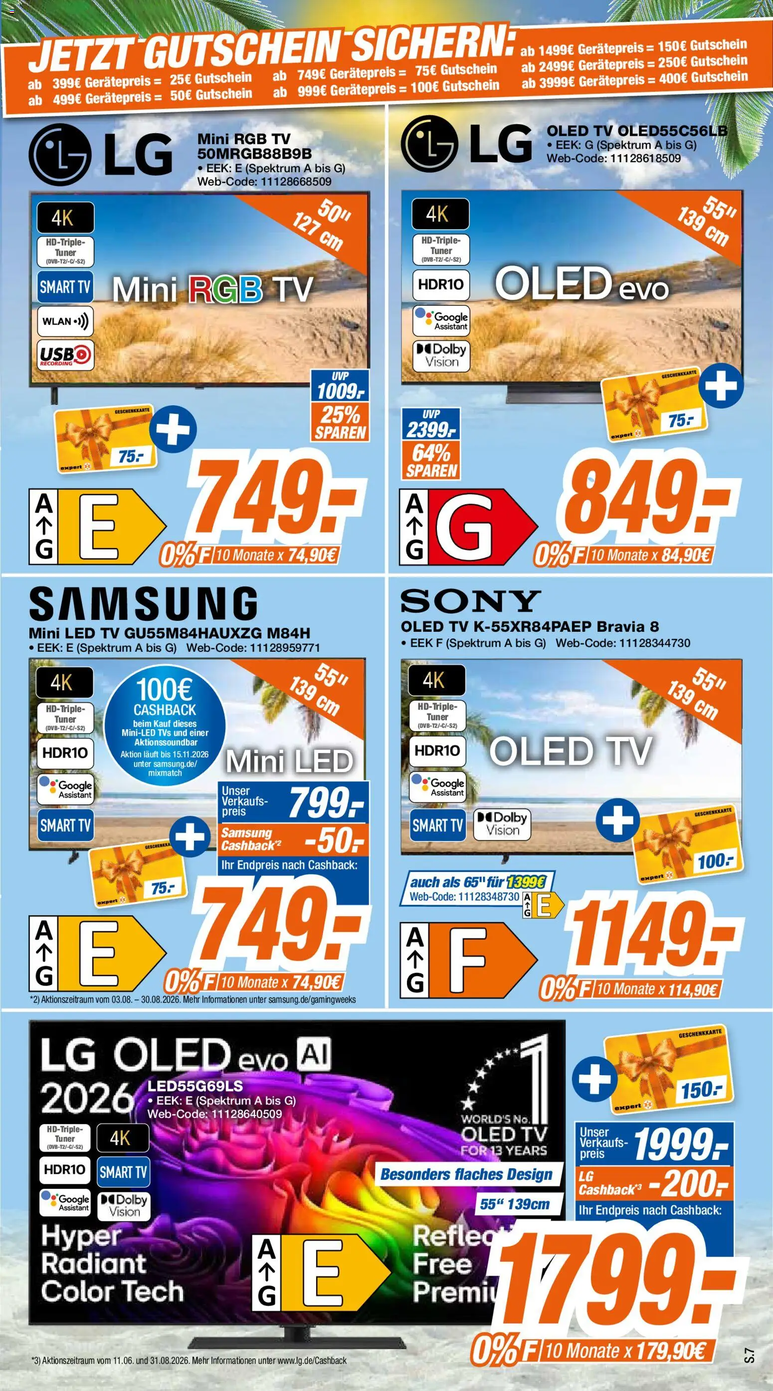 Expert Giessen – gültig ab 02.08.2026 | Seite: 7 | Produkte: LG, Samsung, Smart TV, TV