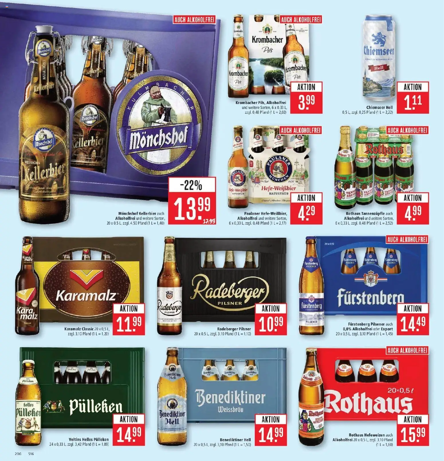 Marktkauf Prospekt Friedrichshafen (ab 12.10.2026) » Angebote online | Seite: 26 | Produkte: Helles pulleken, Krombacher, Paulaner, Veltins