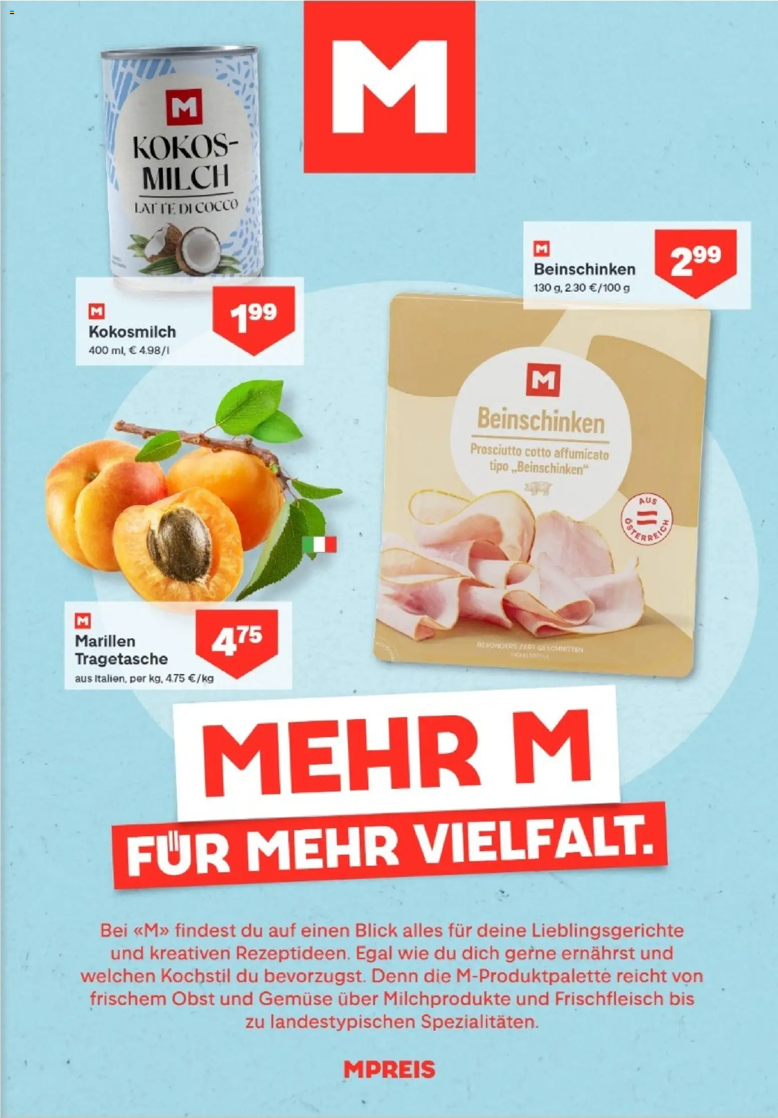 MPREIS Anras gültig ab 23.07.2026 | Seite: 7 | Produkte: Gemüse, Obst, Milch