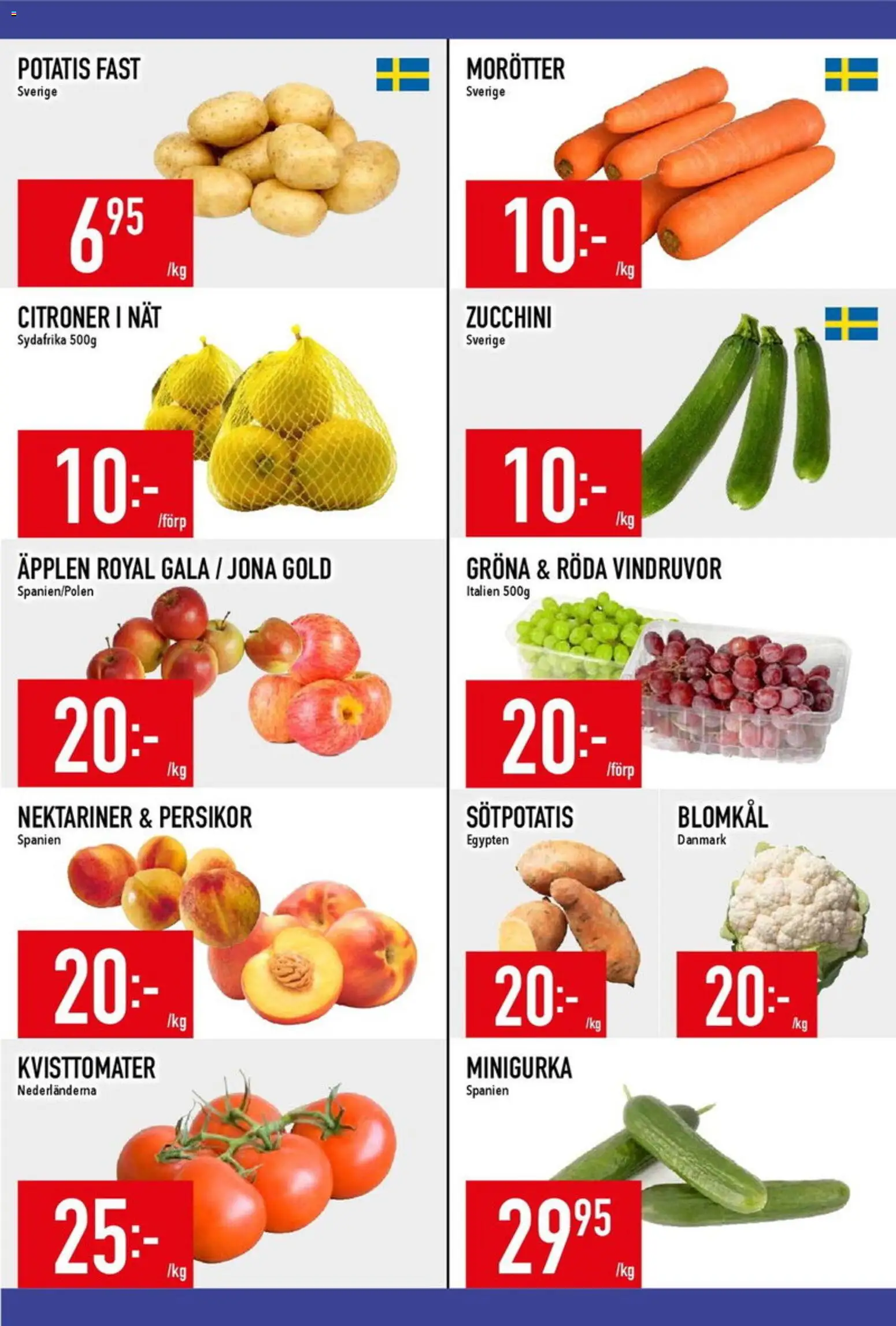 Matdax reklamblad aktuell från 31/08/2026 | Sida: 9 | Produkter: Morötter, Äpplen, Citroner, Zucchini
